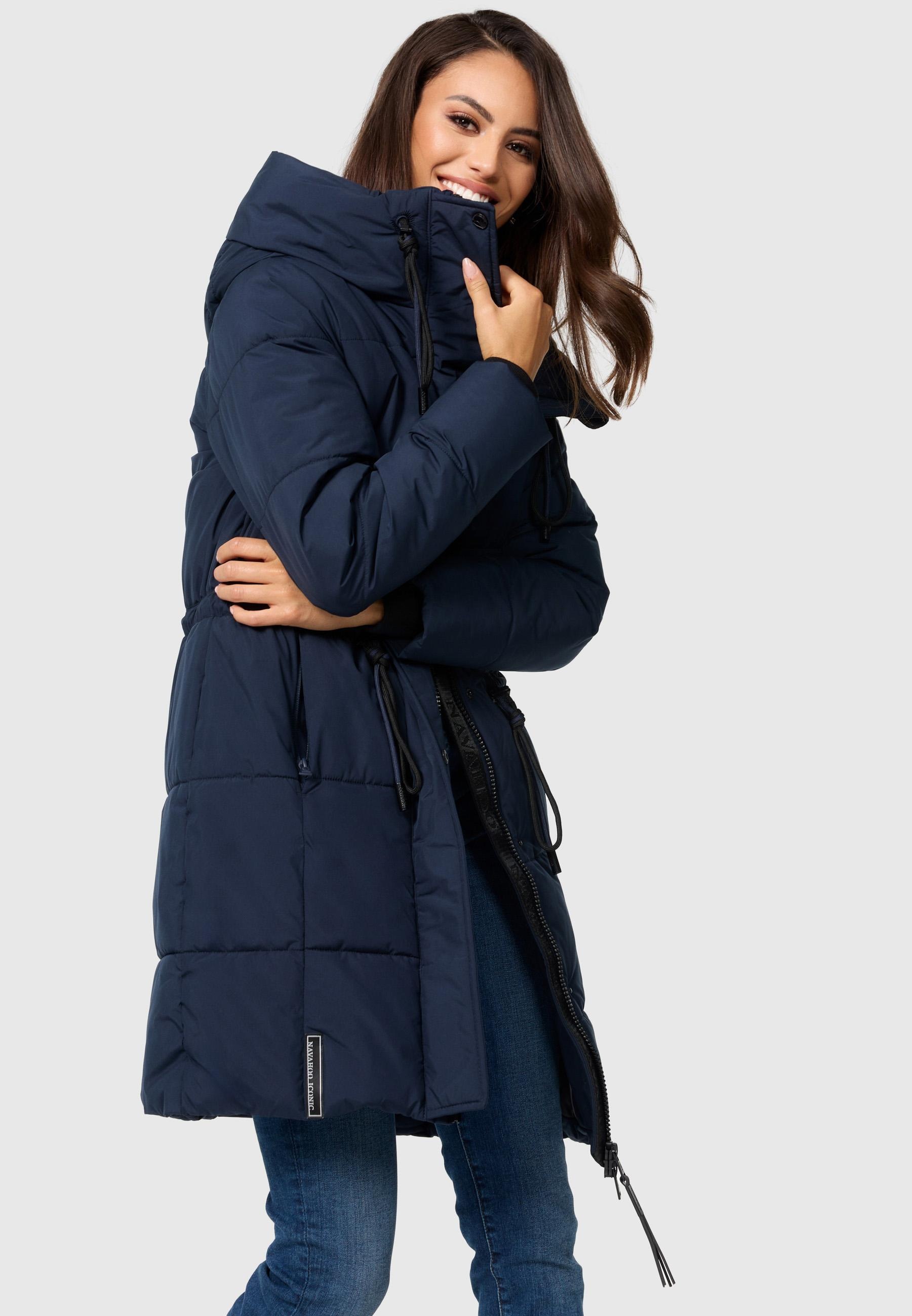 Navahoo Steppmantel »Steppmantel Zuckertatze XIV«, Stylischer Winterparka mit verstellbarer Kapuze
