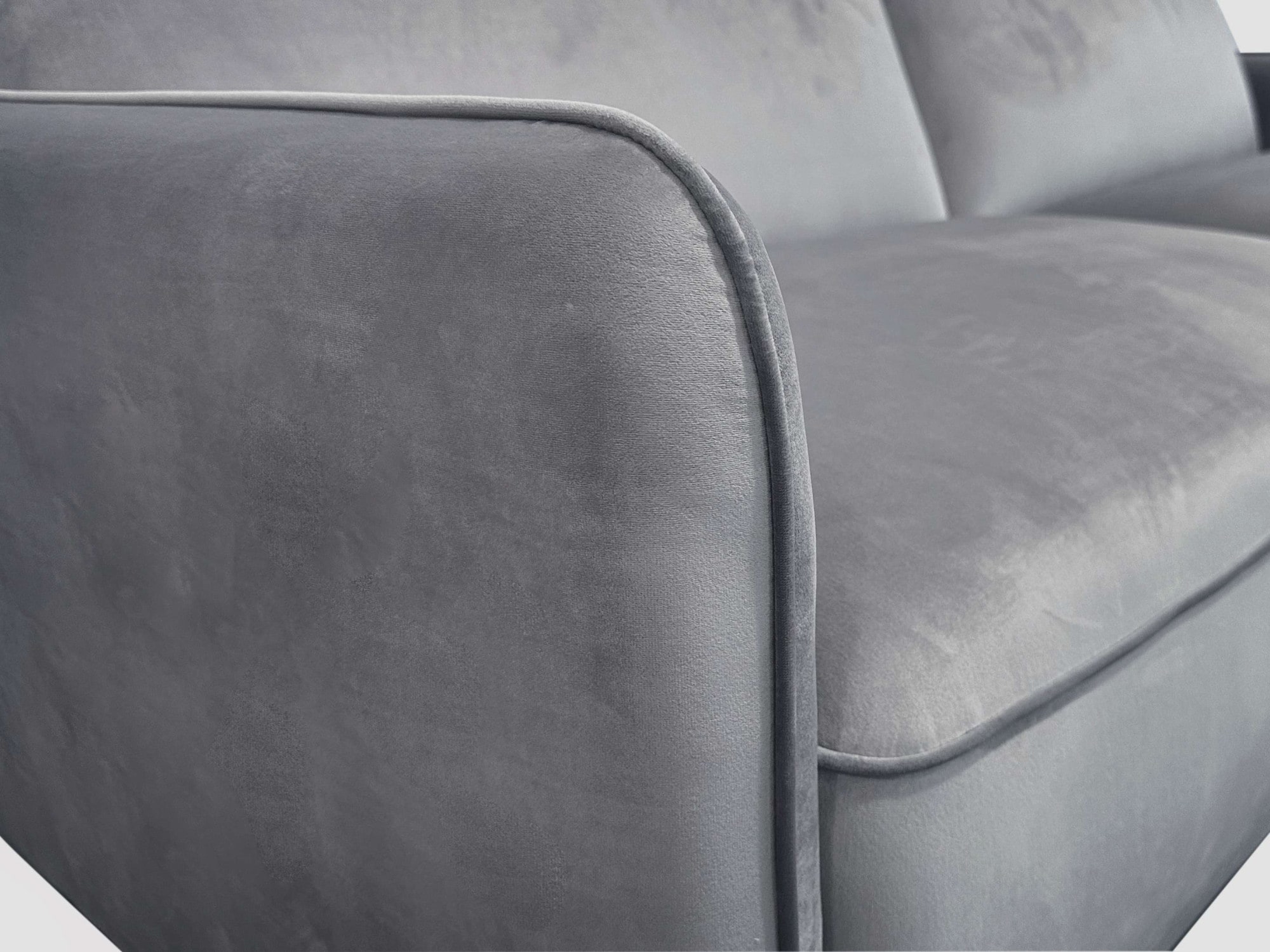 Dorel Home 3-Sitzer »Allie Curved Schlafsofa 209 cm«, Bettfunktion (110/190), verstellbare Rückenlehne, Cord u. Velours