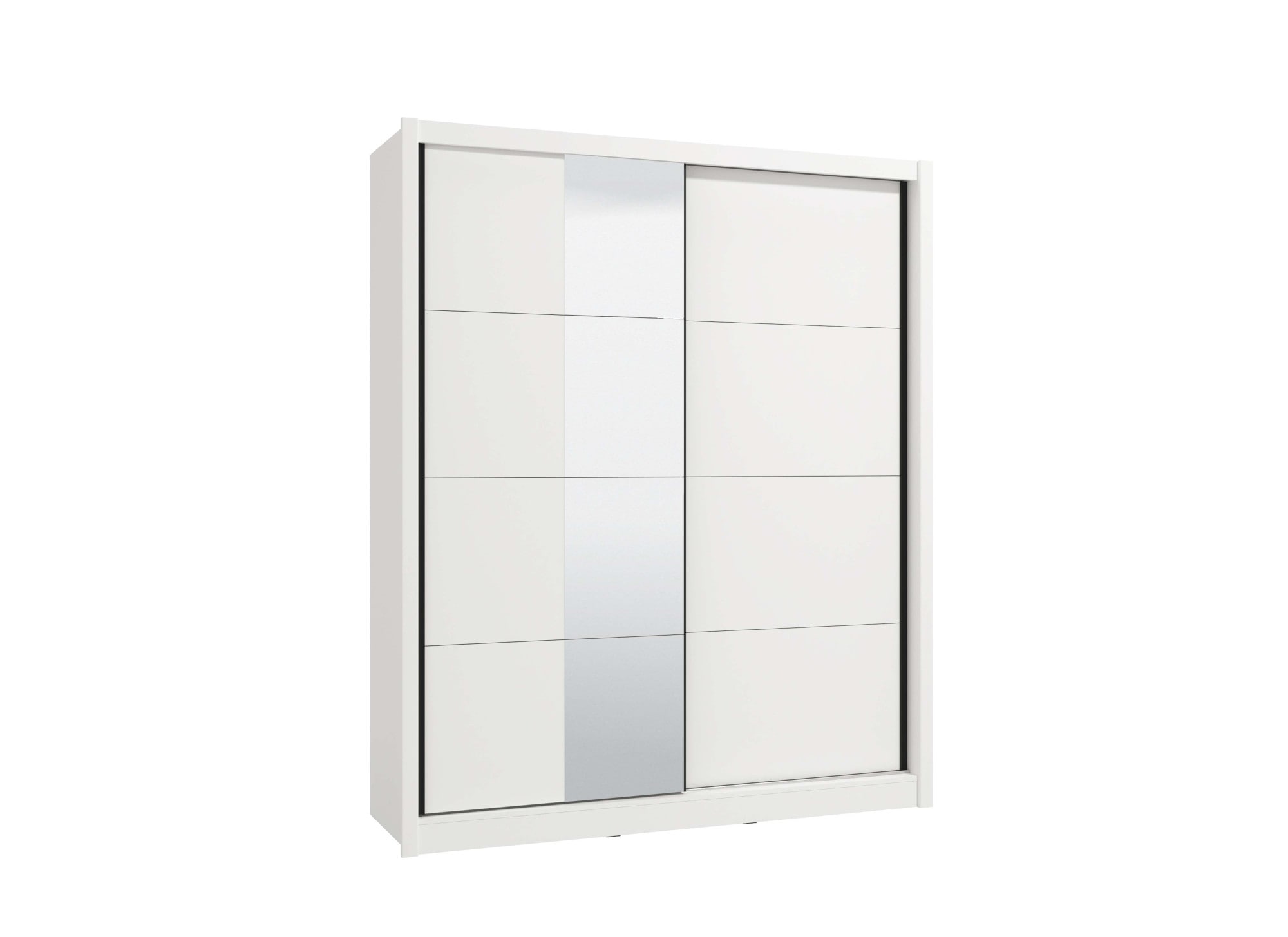 INOSIGN Schwebetürenschrank »Albi, Schlafzimmerschrank, Wäscheschrank in cashmere oder weiß« Kleiderschrank mit Spiegel MIT Innenausstattung,FSC®-zertifiziert