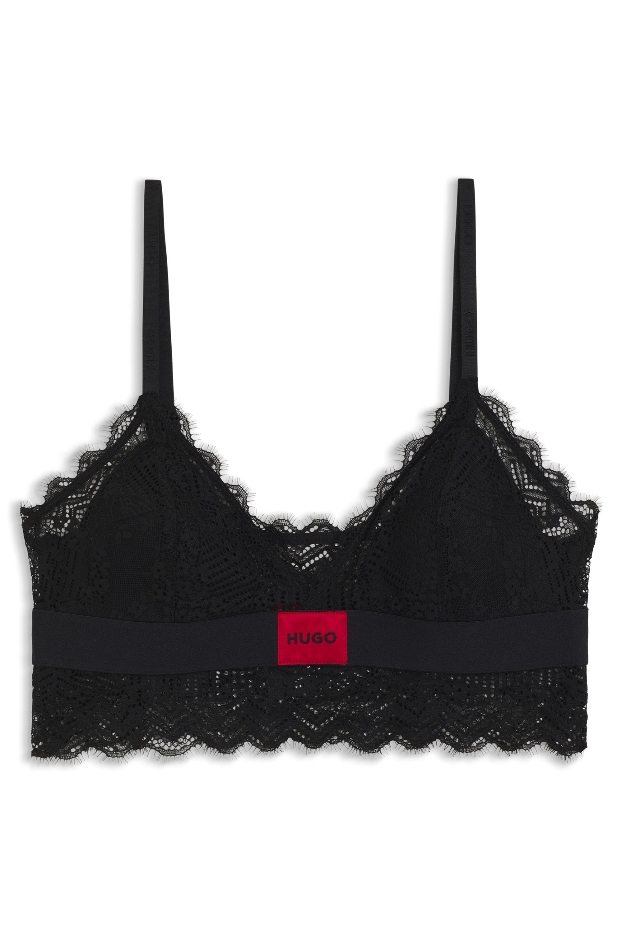 HUGO Underwear Bügelloser BH »TRIANGLE RL LACE« mit Hugo-Label am Bund