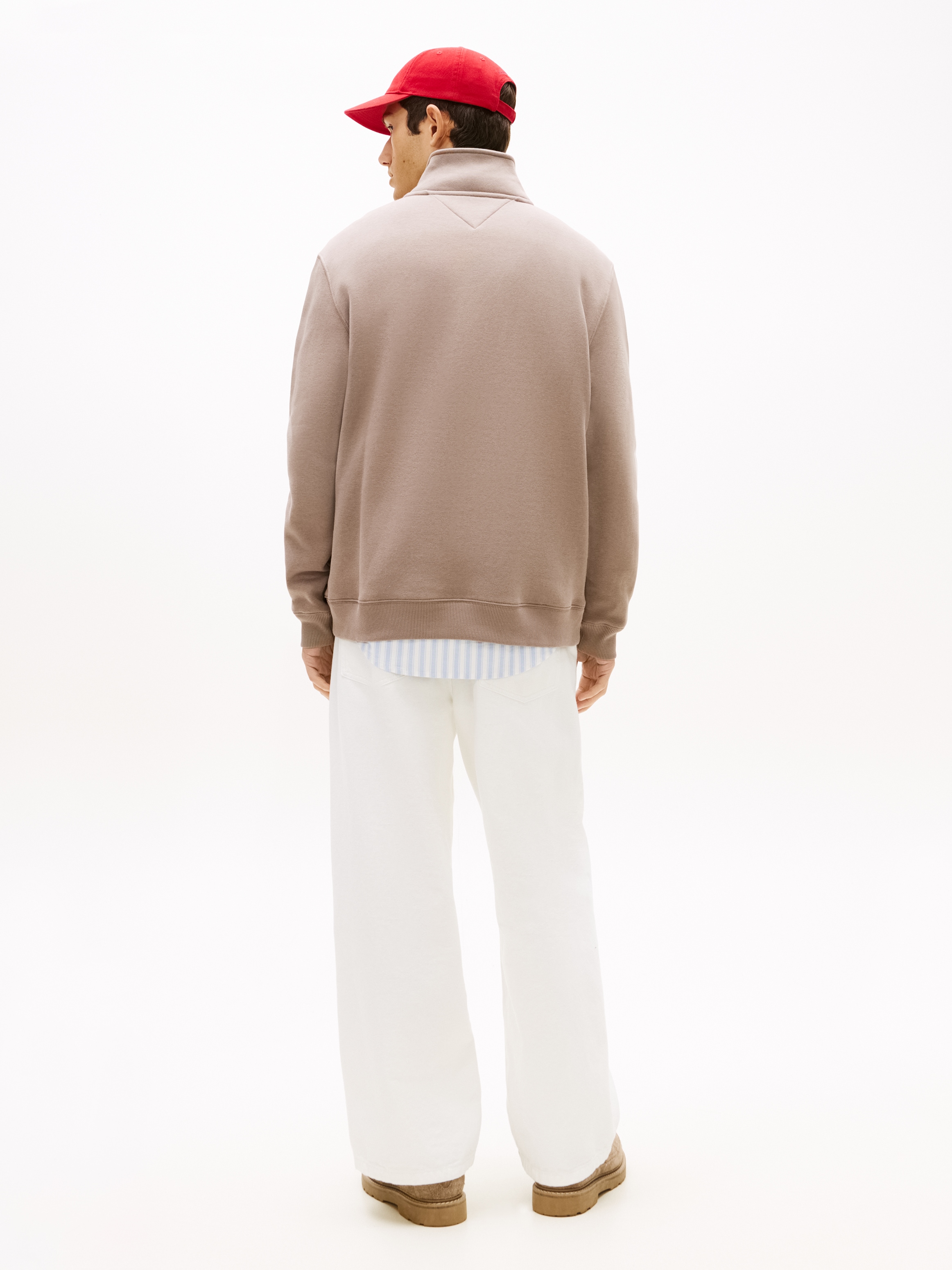 Tommy Jeans Sweatshirt »TJM REGULAR  FLEECE 1/4 ZIP MOCK NECK«, mit Fleece
