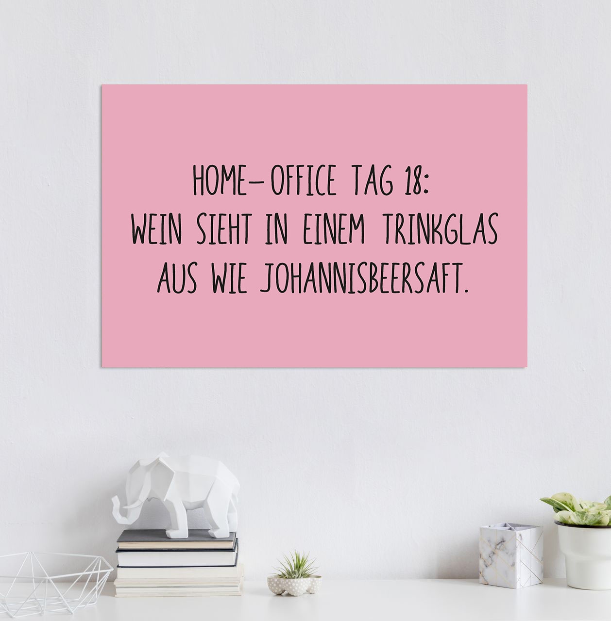 queence Metallbild »Johannisbeersaft« Sprüche 1 Stk. tlg.