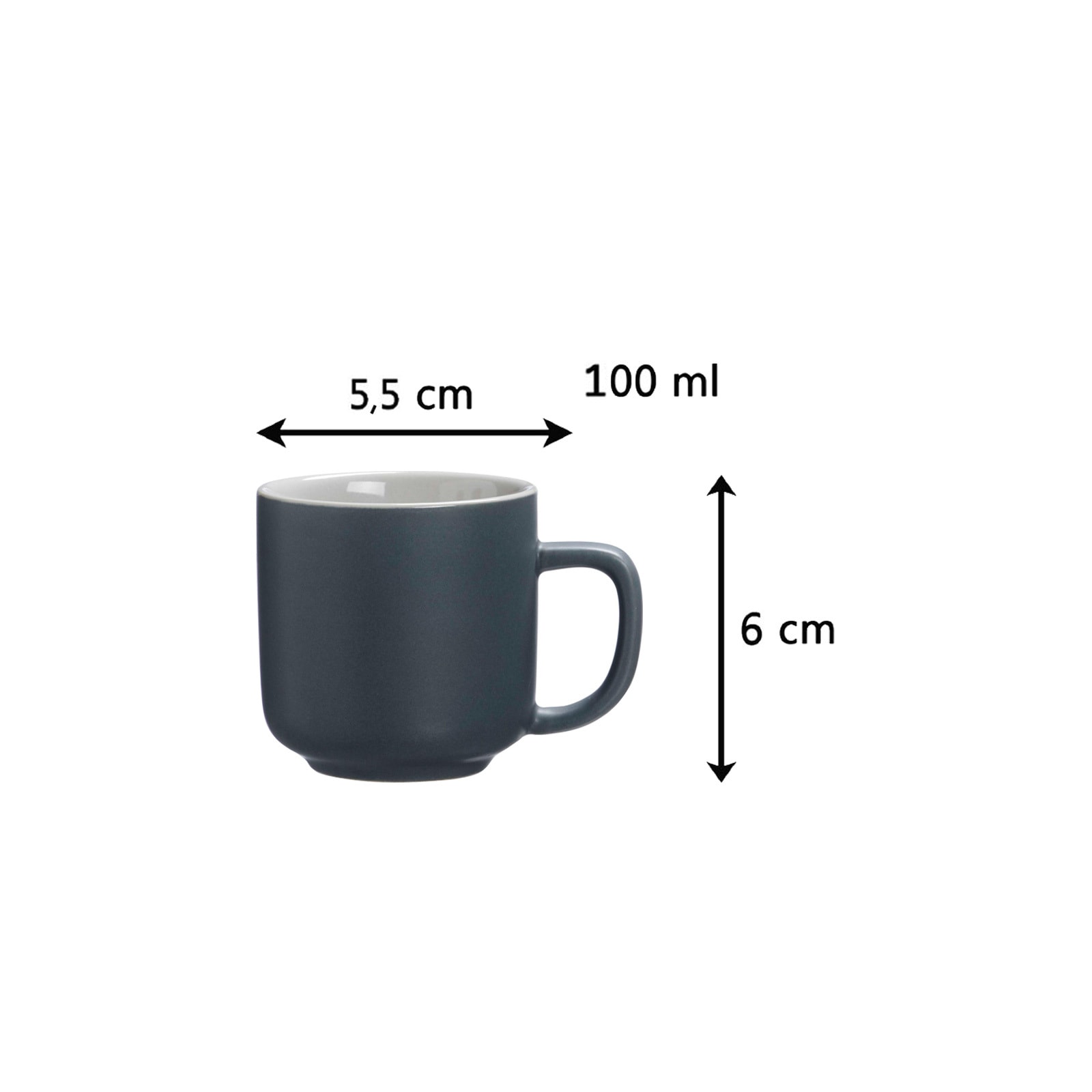 Ritzenhoff & Breker Tasse »Espressotassen mit Untertassen Jasper 100 ml 4er Set« Spülmaschinengeeignet