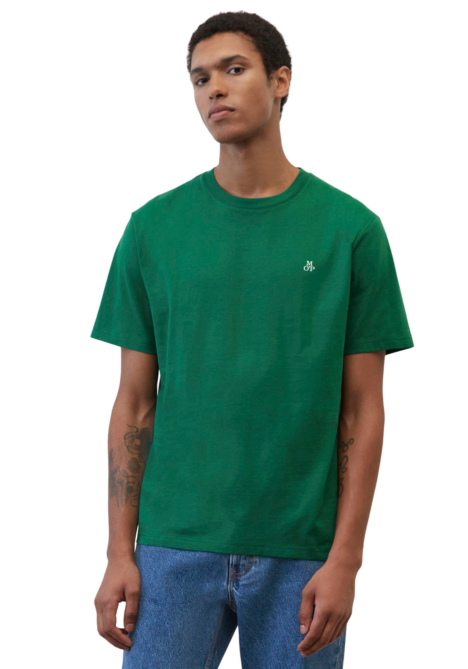 Marc O'Polo T-Shirt mit kleiner Label-Stickerei