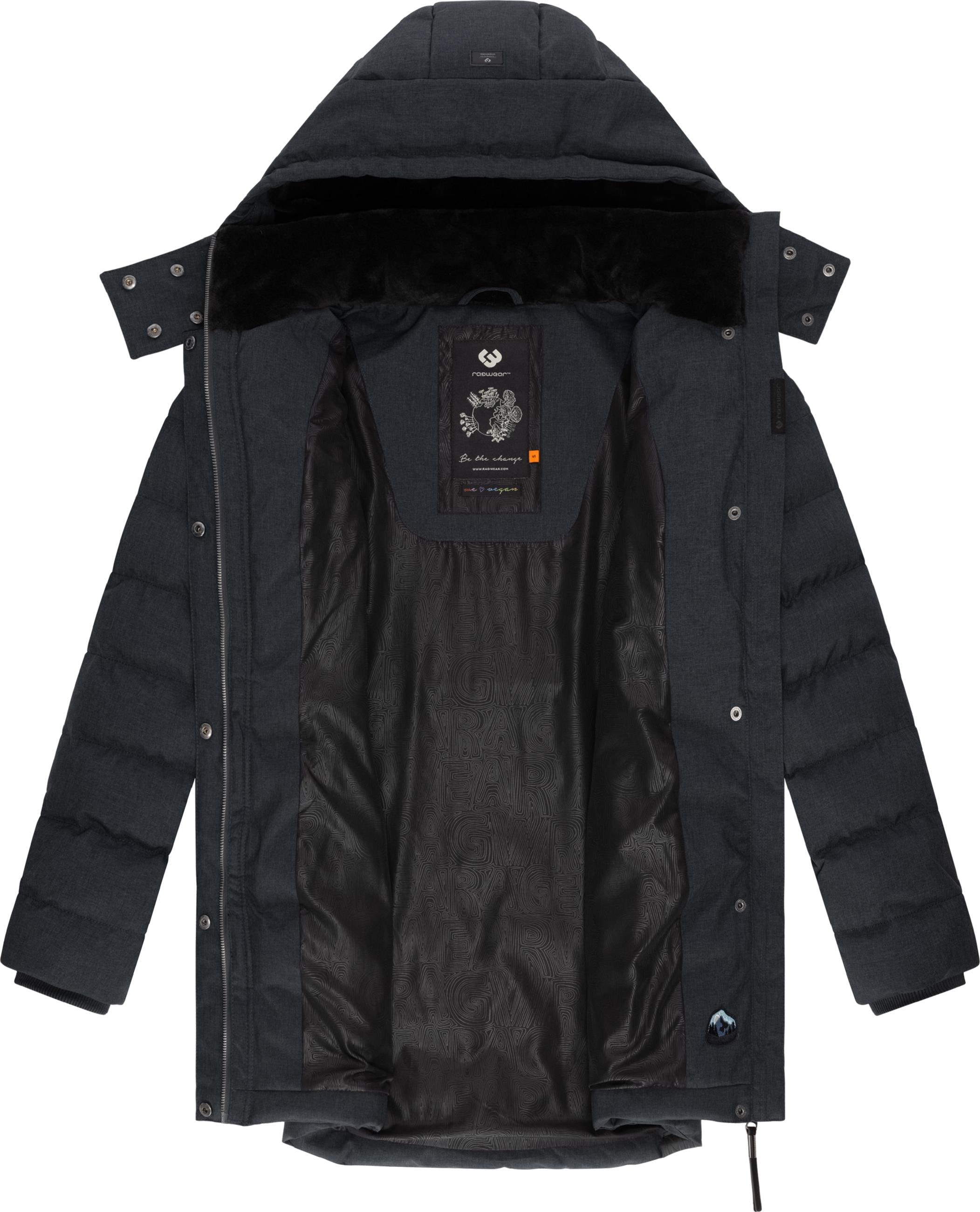 Ragwear Kurzmantel »Kurzmantel Ashanta«, Wasserdichter Winterparka mit gefütterter Kapuze