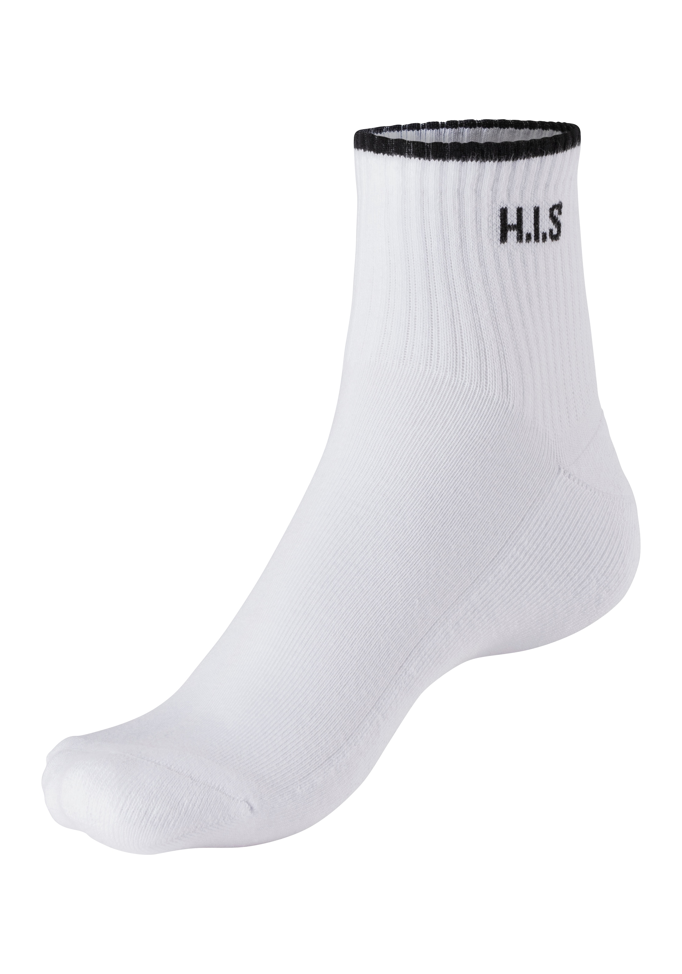 H.I.S Sportsocken »Kurzsocken«, (Packung, 6 Paar), mit Frottee & verstärkten Belastungszonen