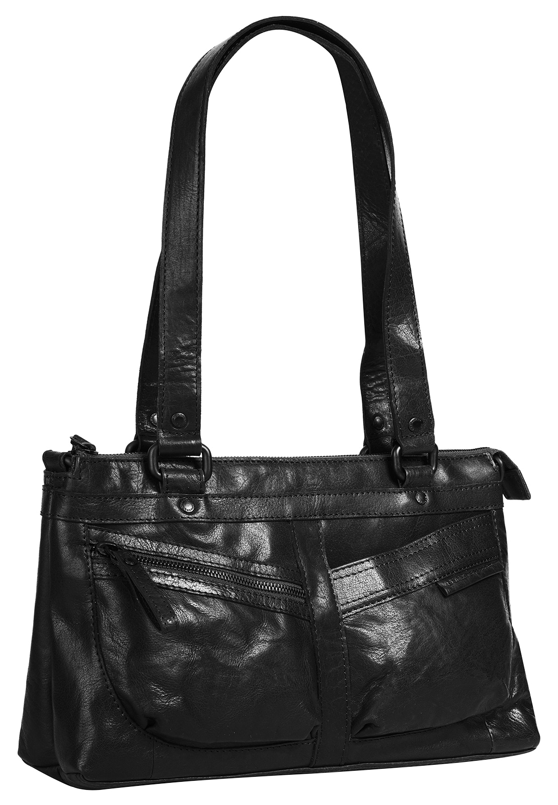 Spikes & Sparrow Henkeltasche, echt Leder