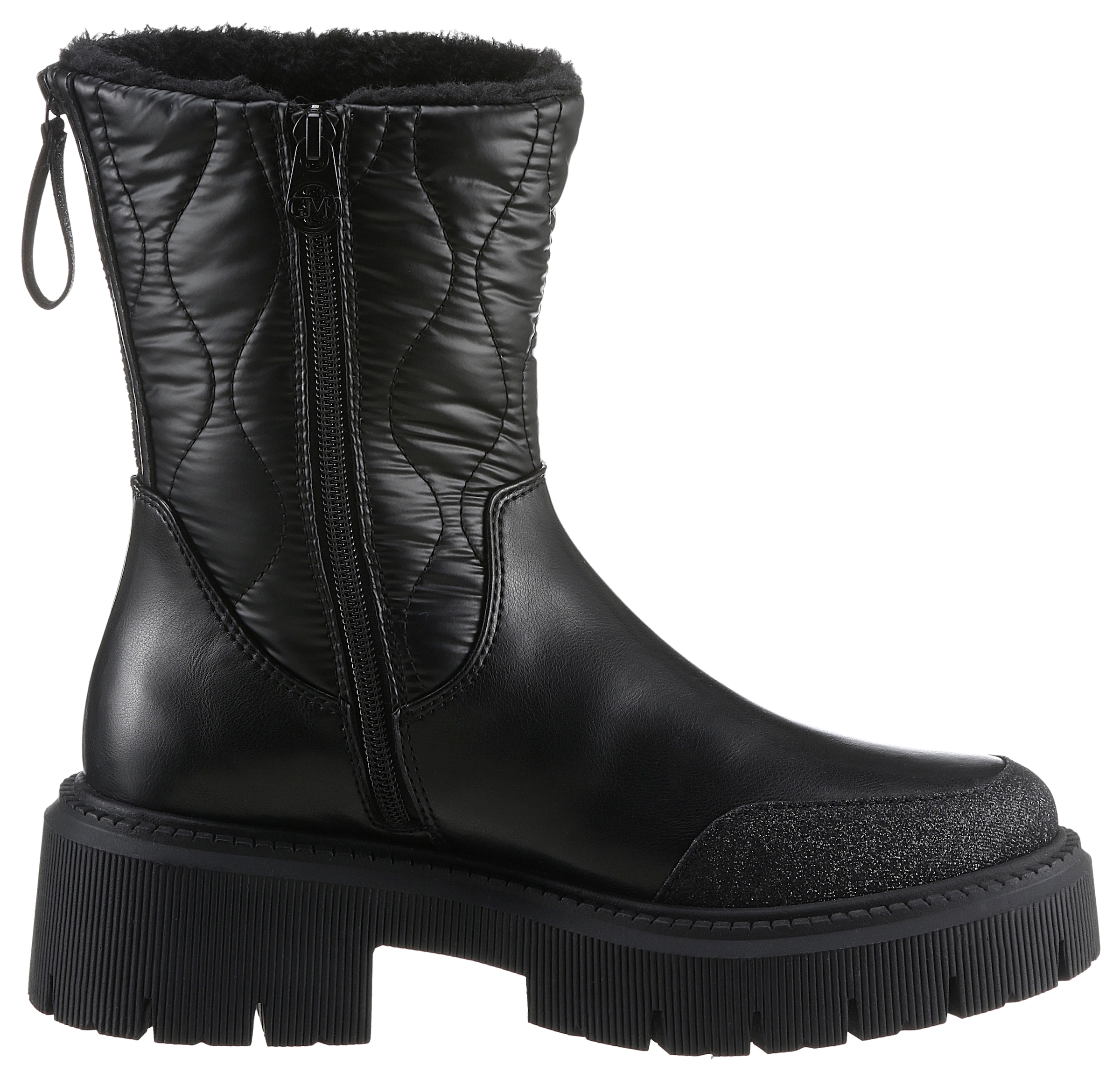 MARCO TOZZI by GMK Winterboots »TORIA«, Blockabsatz, Plateau, Winterstiefelette mit TEX-Ausstattung