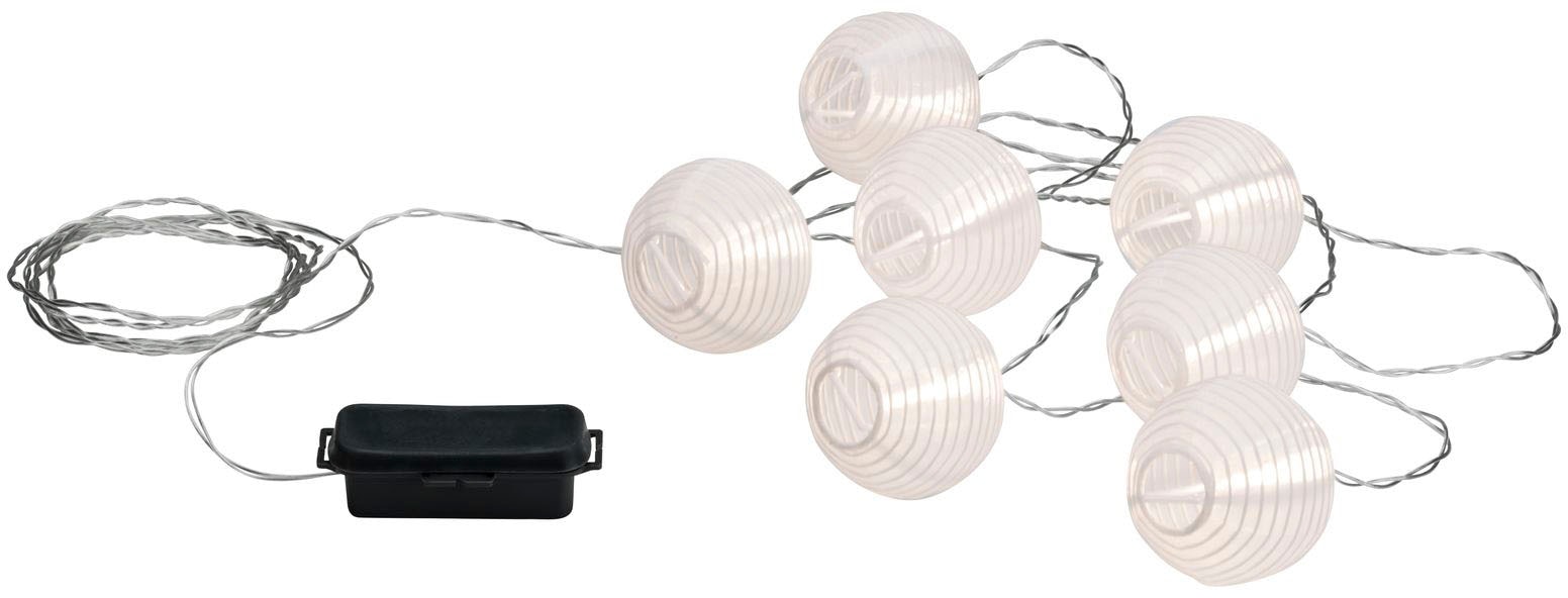 Paulmann Lichterkette »Outdoor Mobile Lampionkette IP44 3000K 7x1lm 5V ladbar mit USB«, Outdoor Mobile Lampionkette IP44 3000K 7x1lm 5V ladbar mit USB