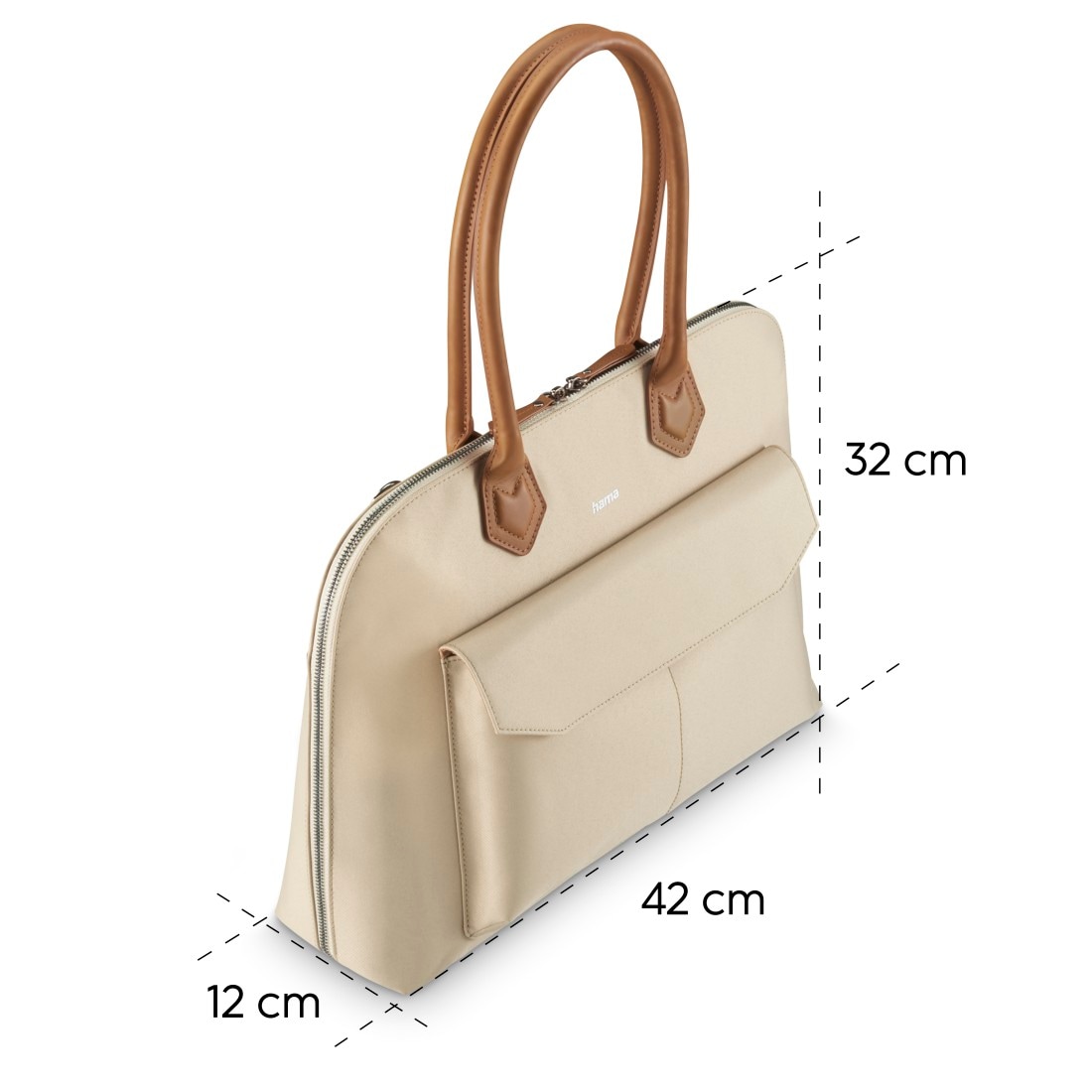 Hama Laptoptasche »Laptoptasche für 15,6-16,2“ (Recycling Henkeltasche aus Kunstleder)«