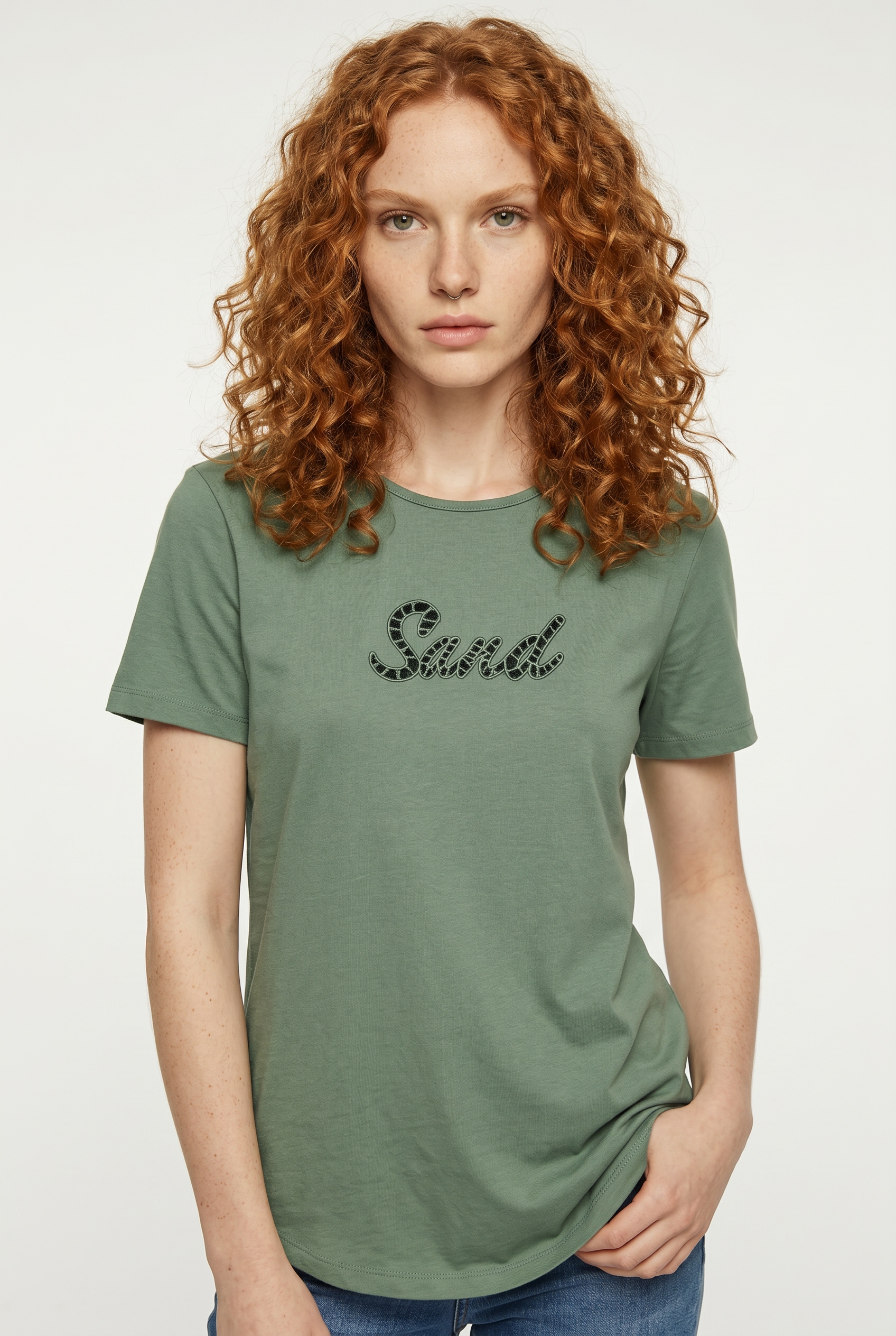 Vero Moda Kurzarmshirt »VMMIRANDA SIF SS TOP BOX JRS« Baumwolle, regular fit