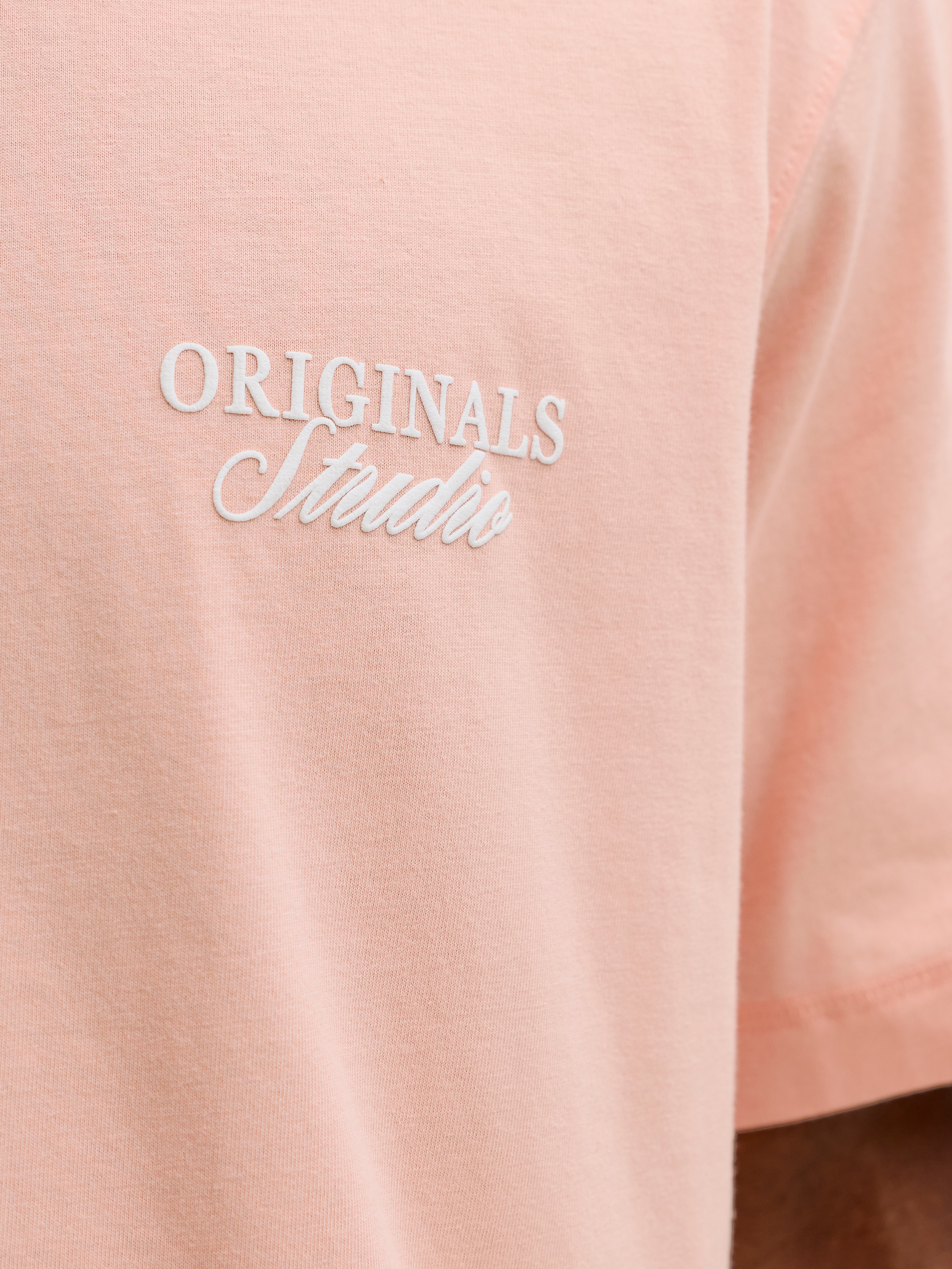Jack & Jones Rundhalsshirt »JORNORREBRO TYPO TEE SS CREW NECK NOOS« Baumwolle, relaxed fit