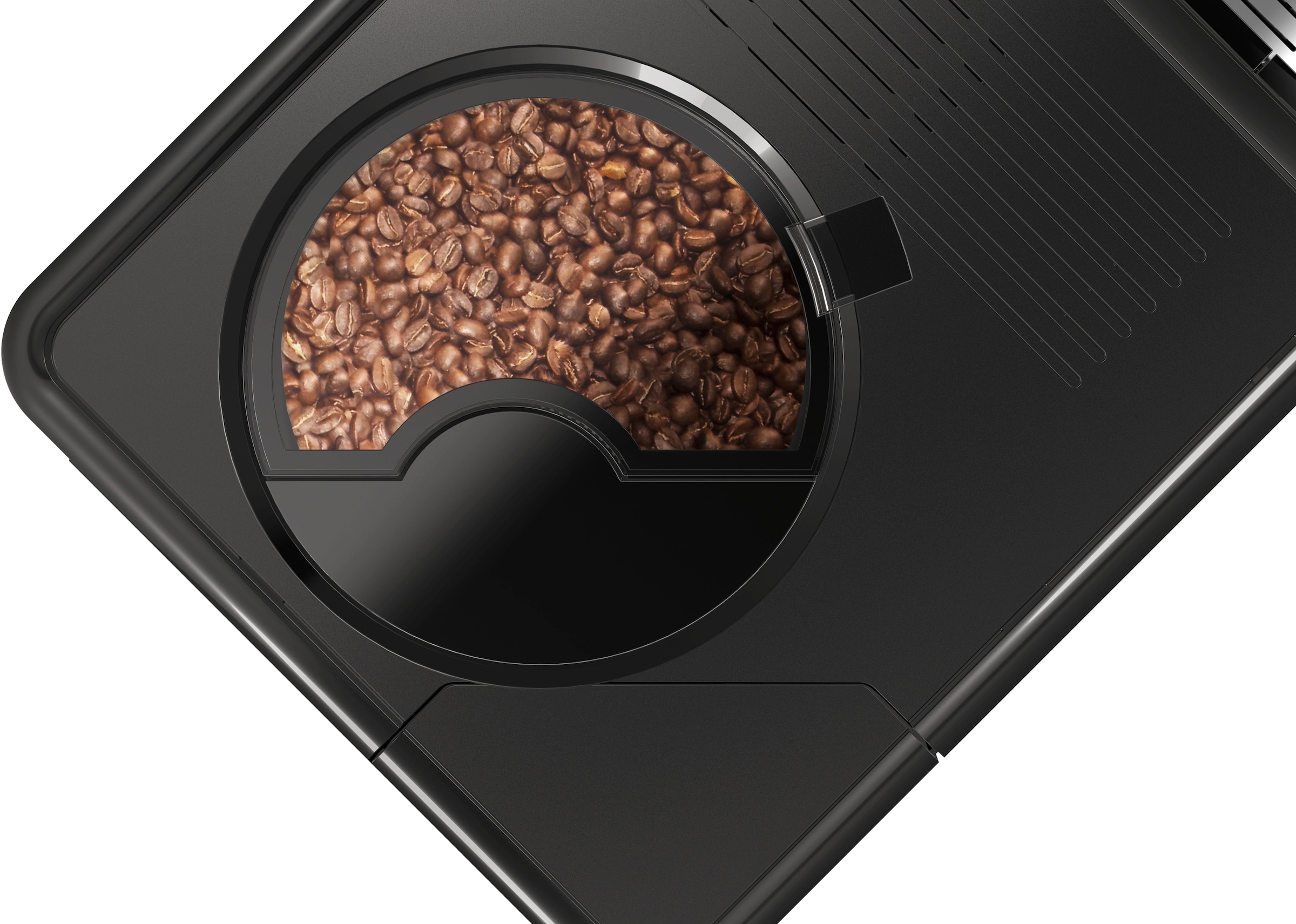 schwarz«, F53/1-102, Touch tassengenau Melitta 3 frisch XXL mit One gemahlene Funktion, Jahren Garantie »Passione® One Bohnen Kaffeevollautomat Touch