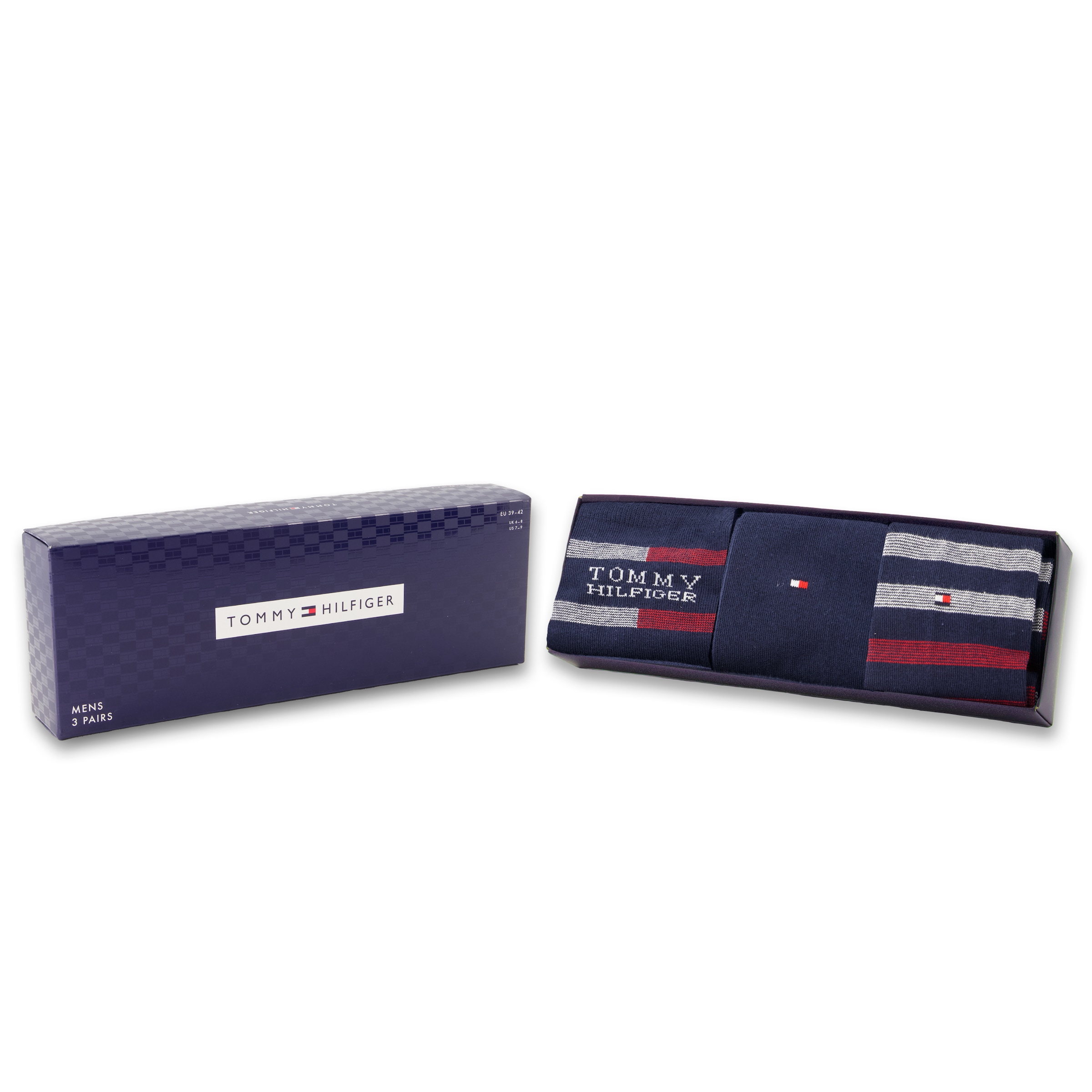 Tommy Hilfiger Socken »TH MEN SOCK 3P GIFTBOX TOMMY STRIPE«, (3 Paar)