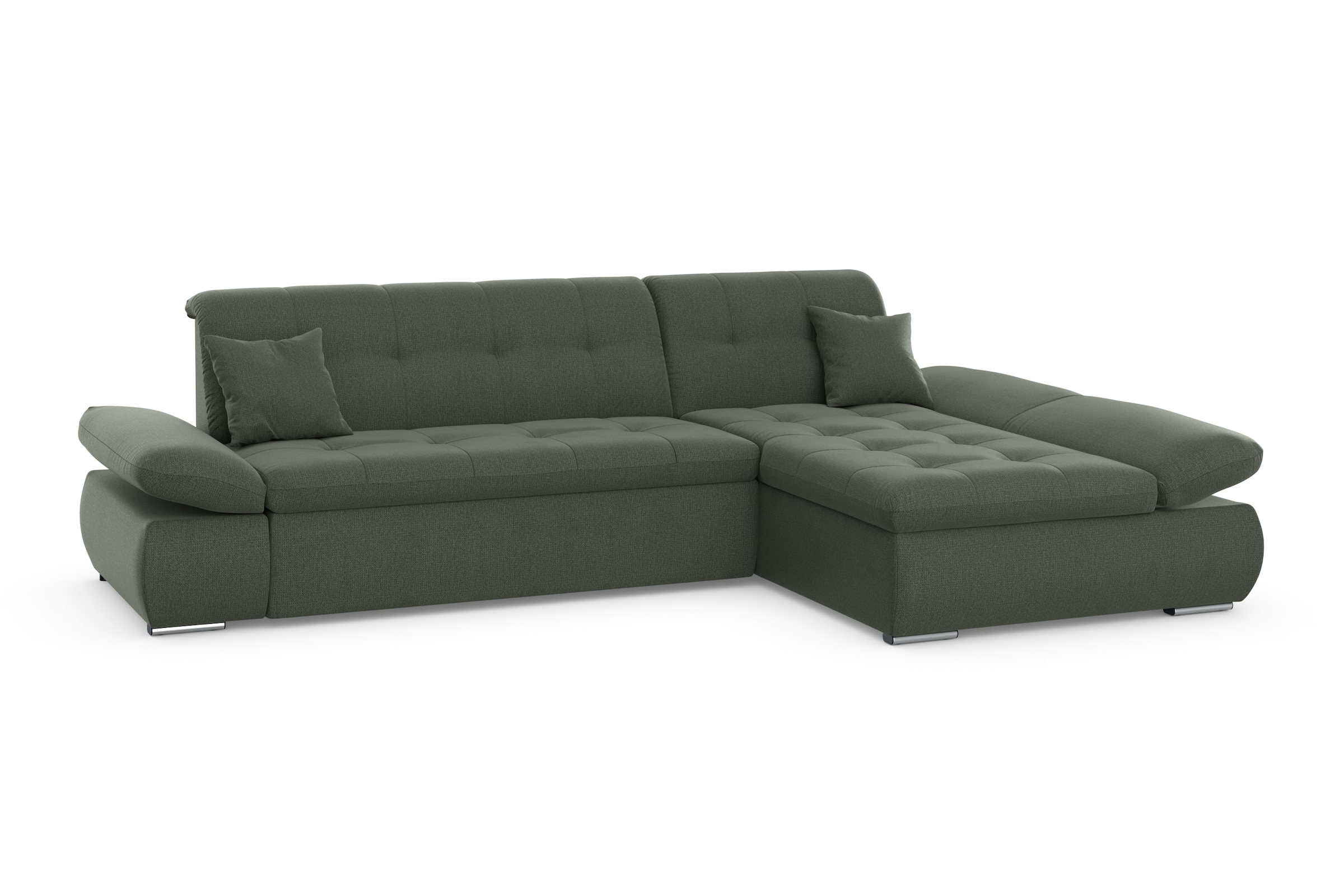 DOMO collection Ecksofa »Moric B/T/H 300/172/80 cm, auch in Cord, L-Form«, XXL-Format, wahlweise auch mit Bettfunktion und Armverstellung