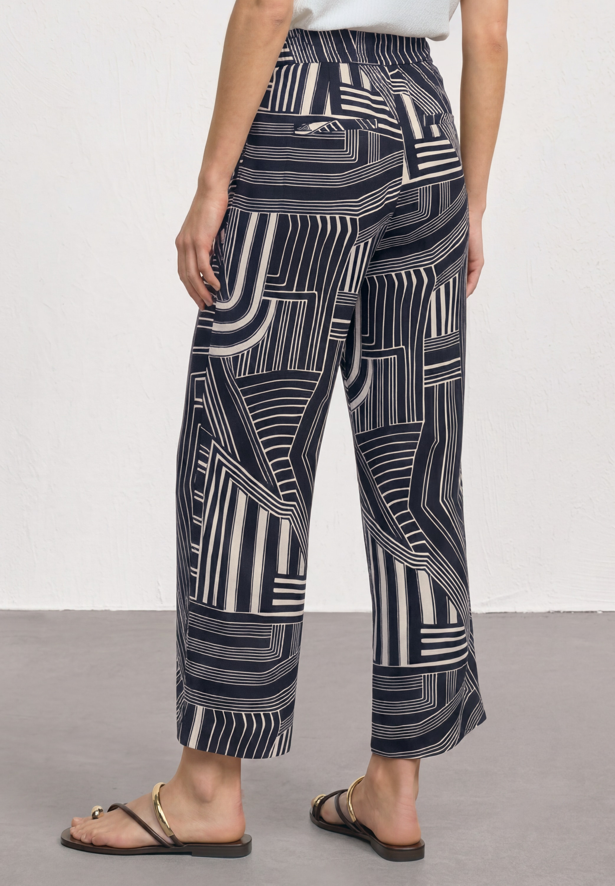 STREET ONE Culotte »Style Emee«  7/8 High Waist Culotte - Sommerhose -  mit Muster