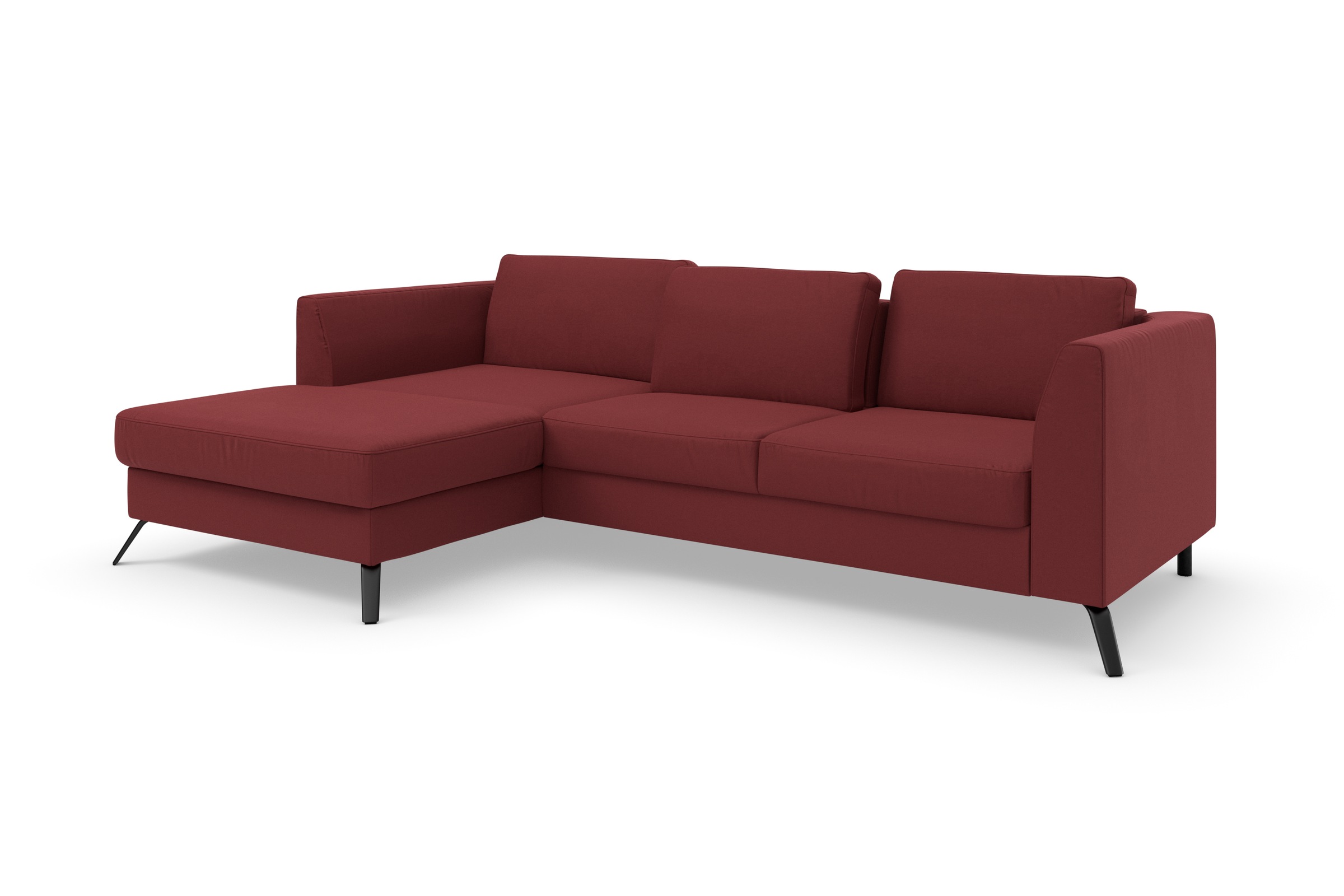 sit&more Ecksofa »Olsen L-Form«, inklusive Sitztiefenverstellung, wahlweise mit Bettfunktion, 15cm hoch