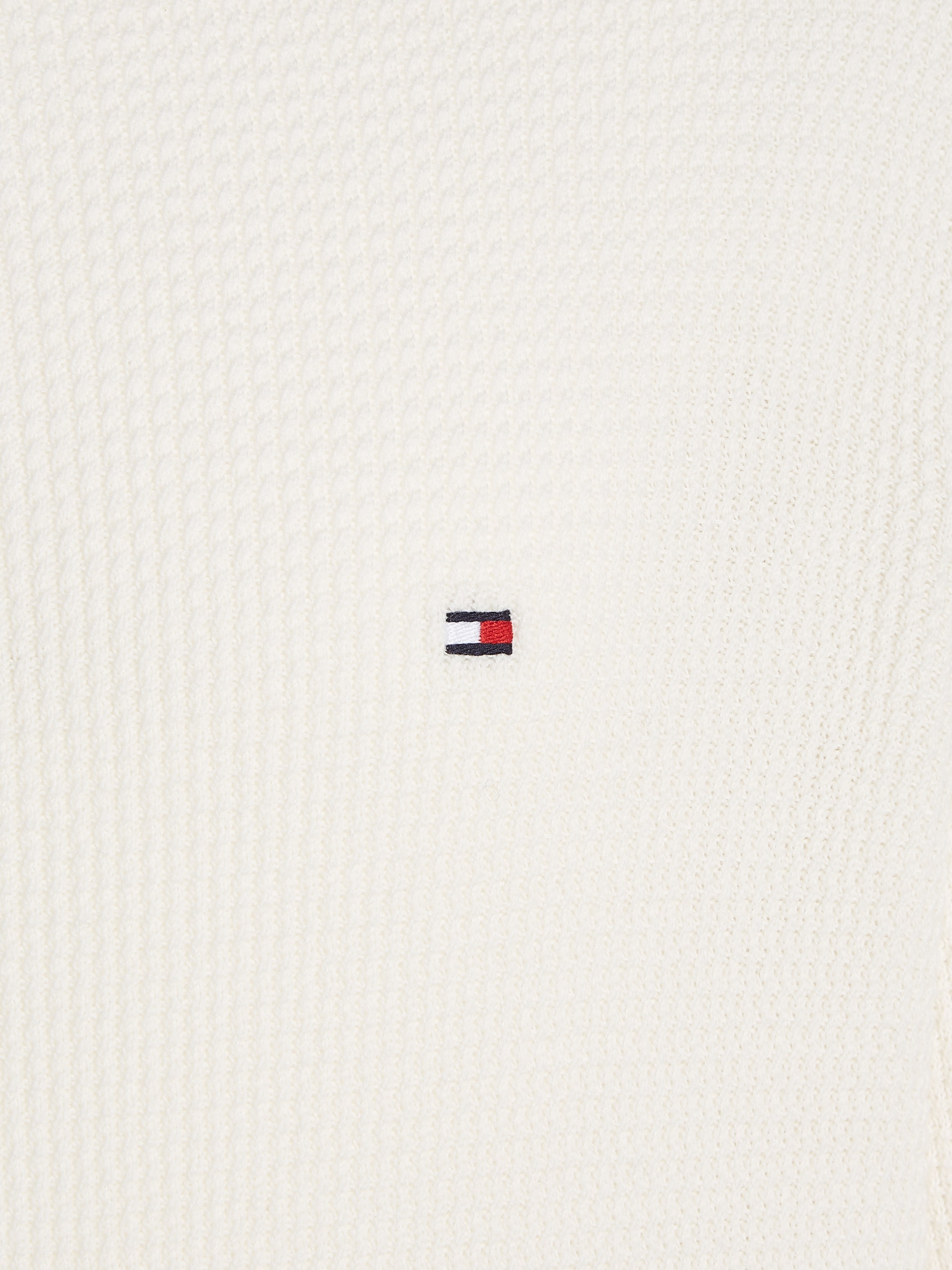 Tommy Hilfiger Strickpullover »REFINED STRUCTURE ZIP MOCK«