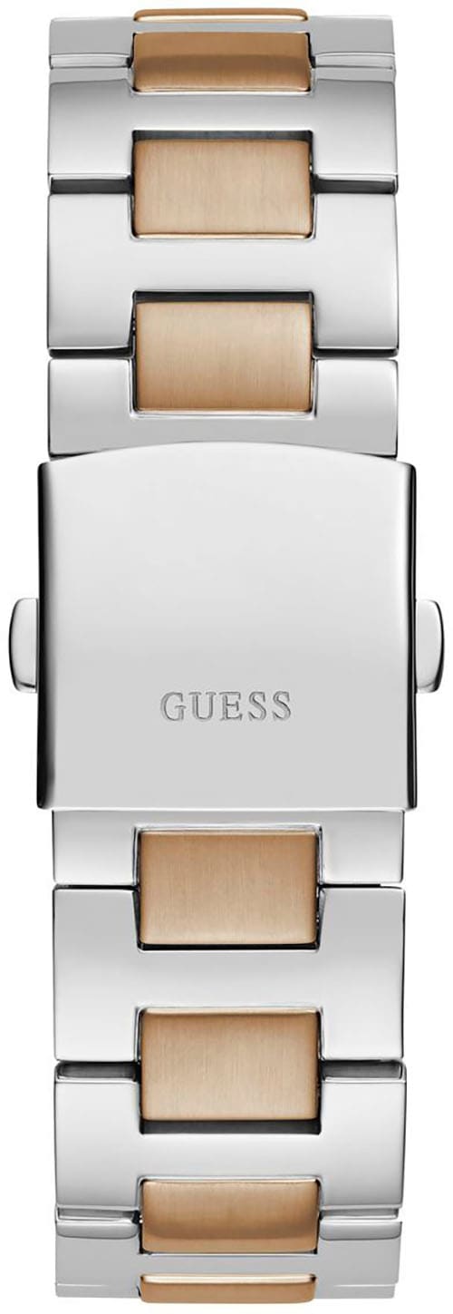 Guess Multifunktionsuhr »EQUITY«, Armbanduhr, Quarzuhr, Herrenuhr, Edelstahlarmband