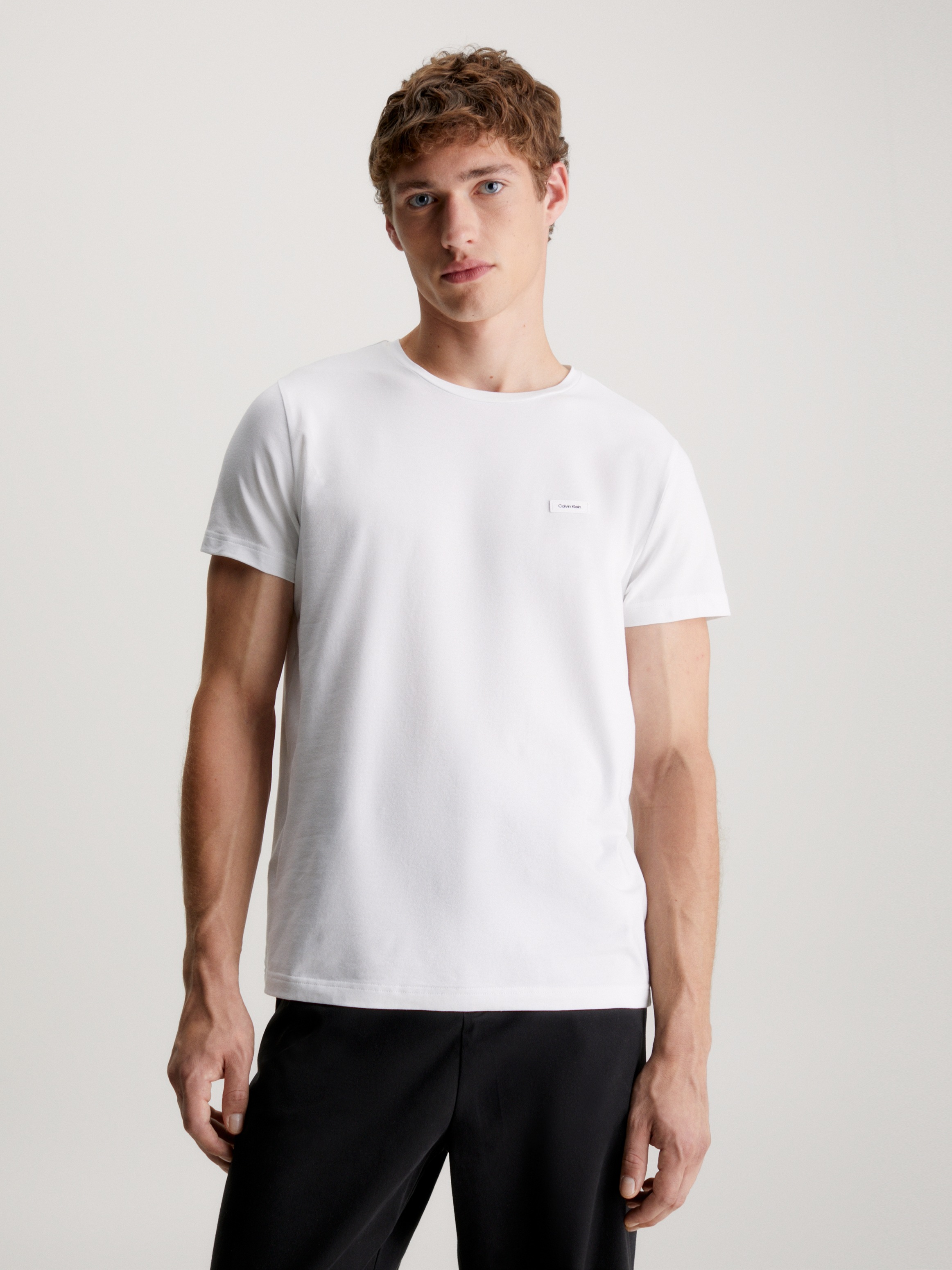 Calvin Klein T-Shirt »STRETCH SLIM FIT T-SHIRT«, mit Rundhalsausschnitt