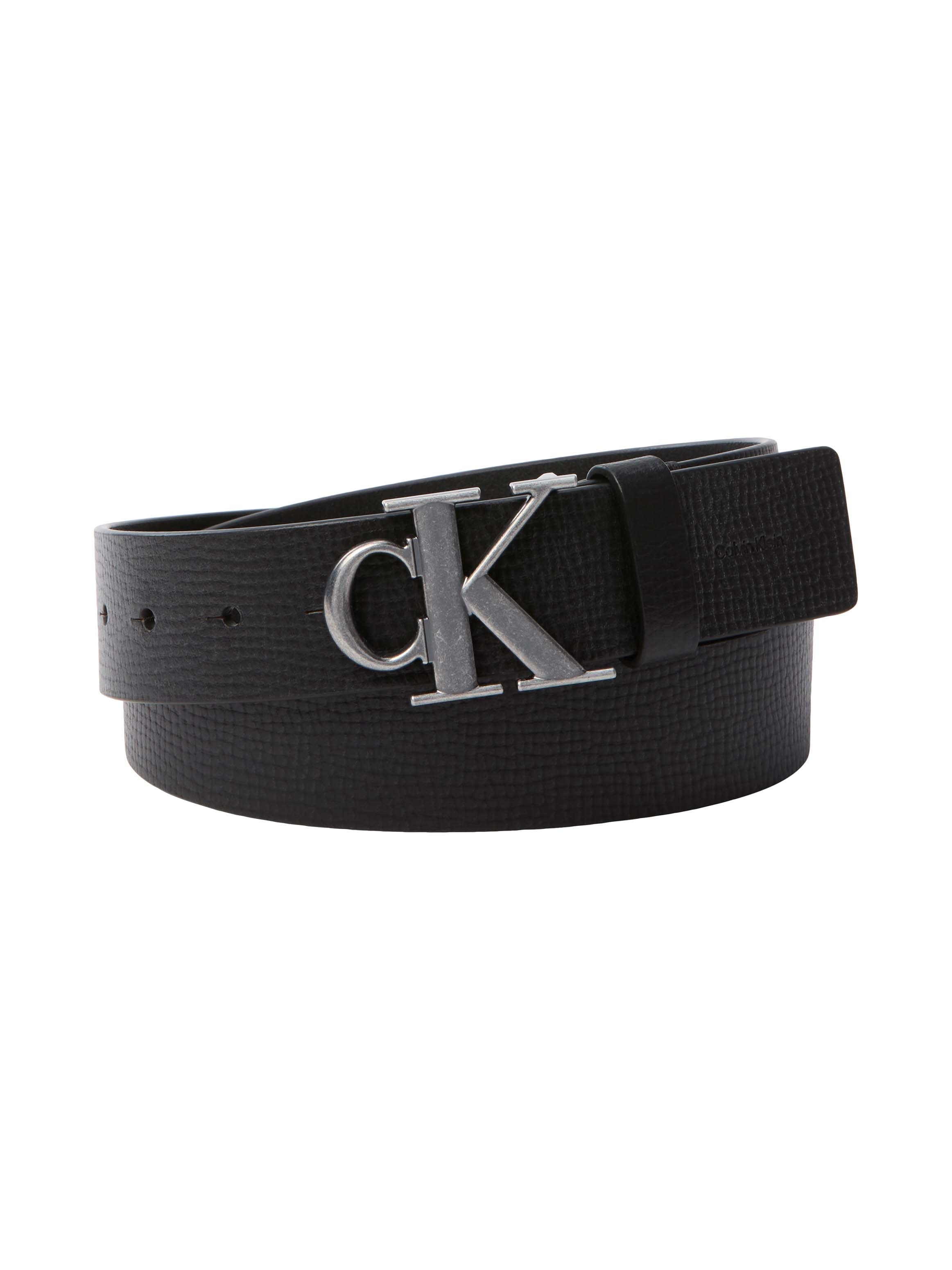 Calvin Klein Ledergürtel »CK BUCKLE 40MM FIXED« Größenverstellbar mit Metallschließe