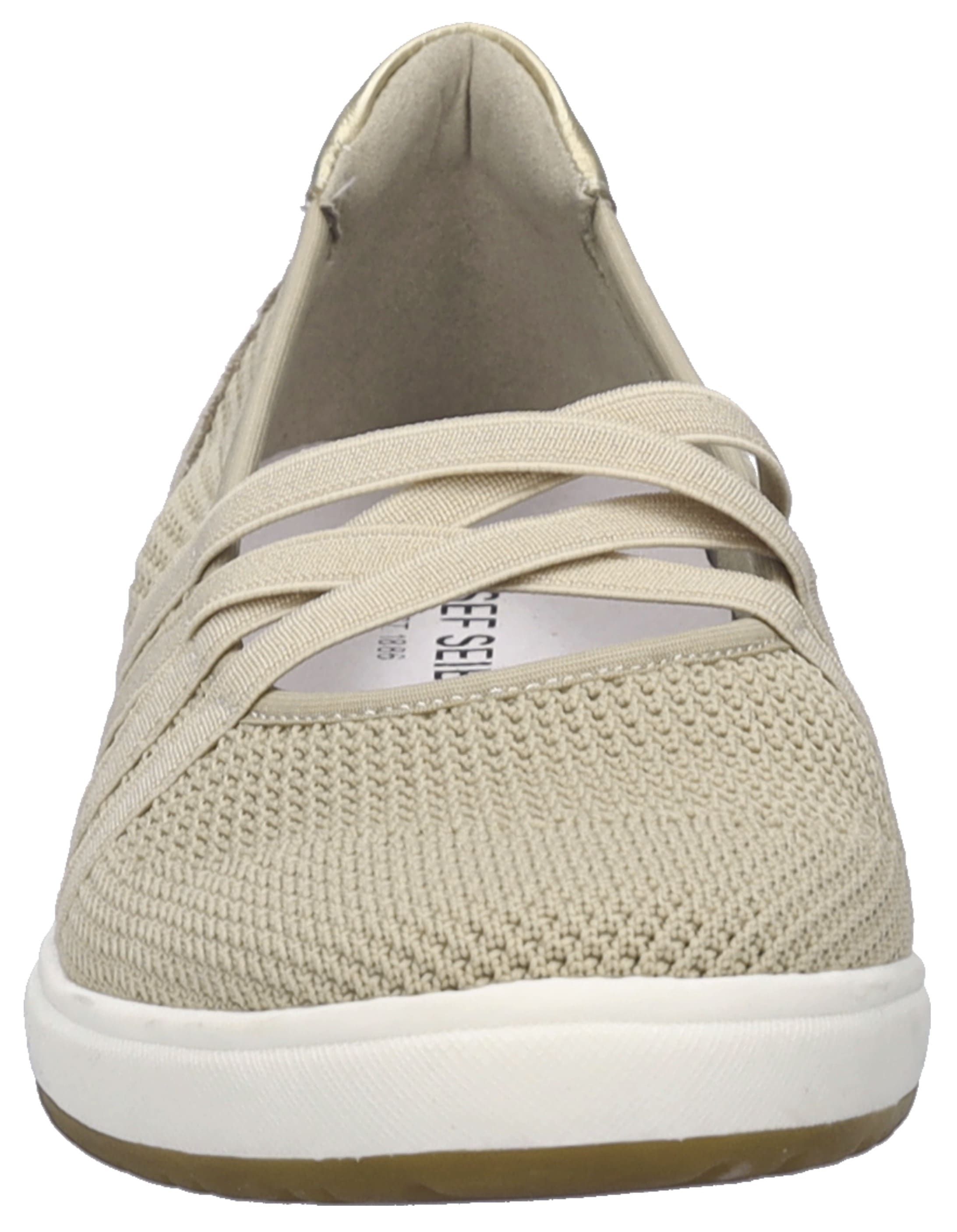 Josef Seibel Riemchenballerina »Caren 67«, Slipper, Sneaker, Schlupfschuh mit Metallic Einsatz an der Ferse