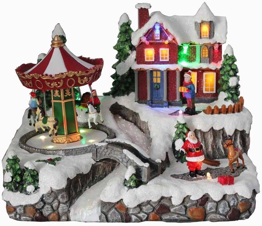 und Weihnachtsliedern kaufen mit Weihnachtshaus »Bahnhof, Kristallweihnachtsbaum, online Animation 8 KONSTSMIDE Weihnachtsdeko«,
