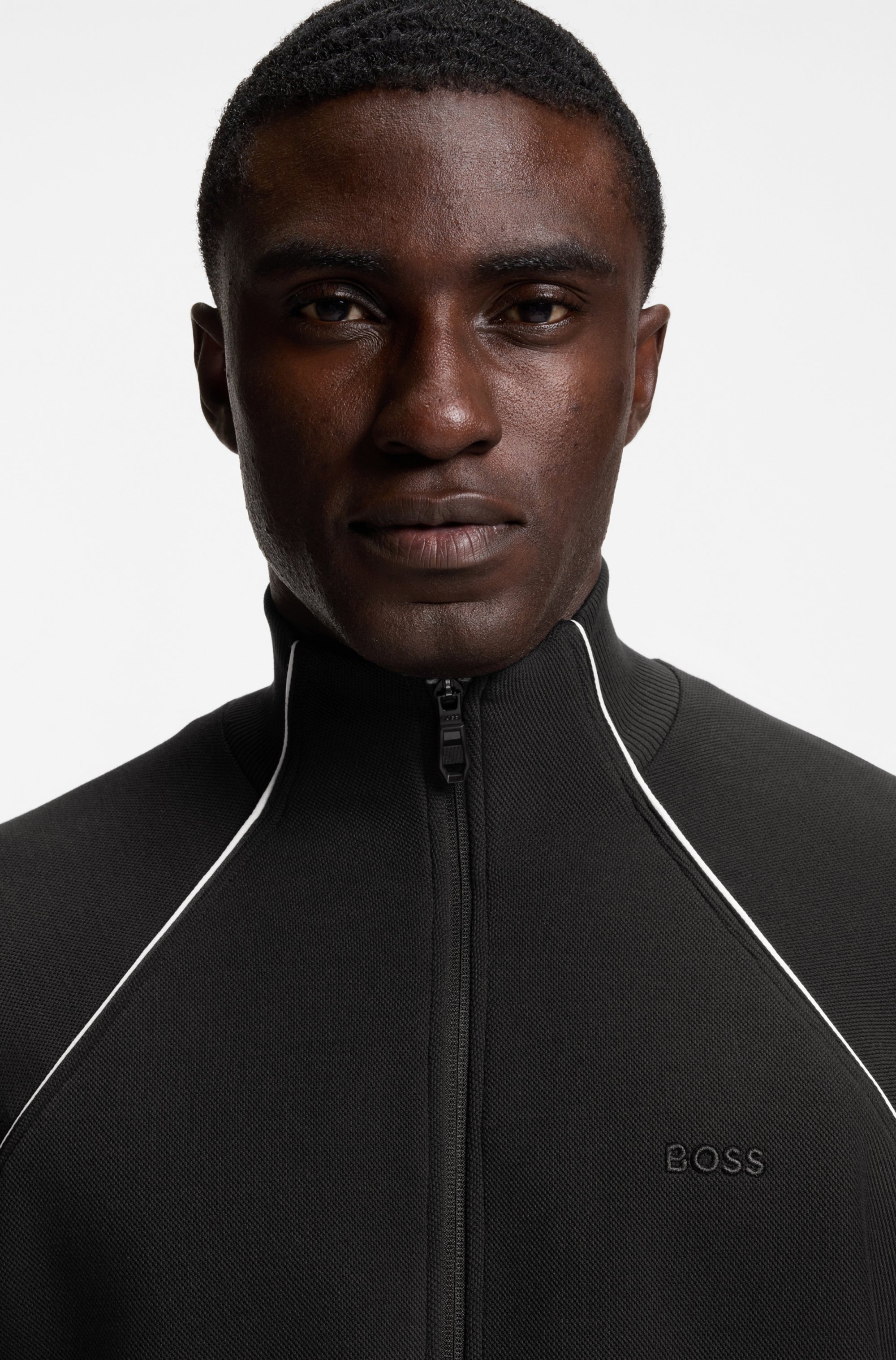 BOSS GREEN Sweatjacke »Skaz« mit Markenlabel