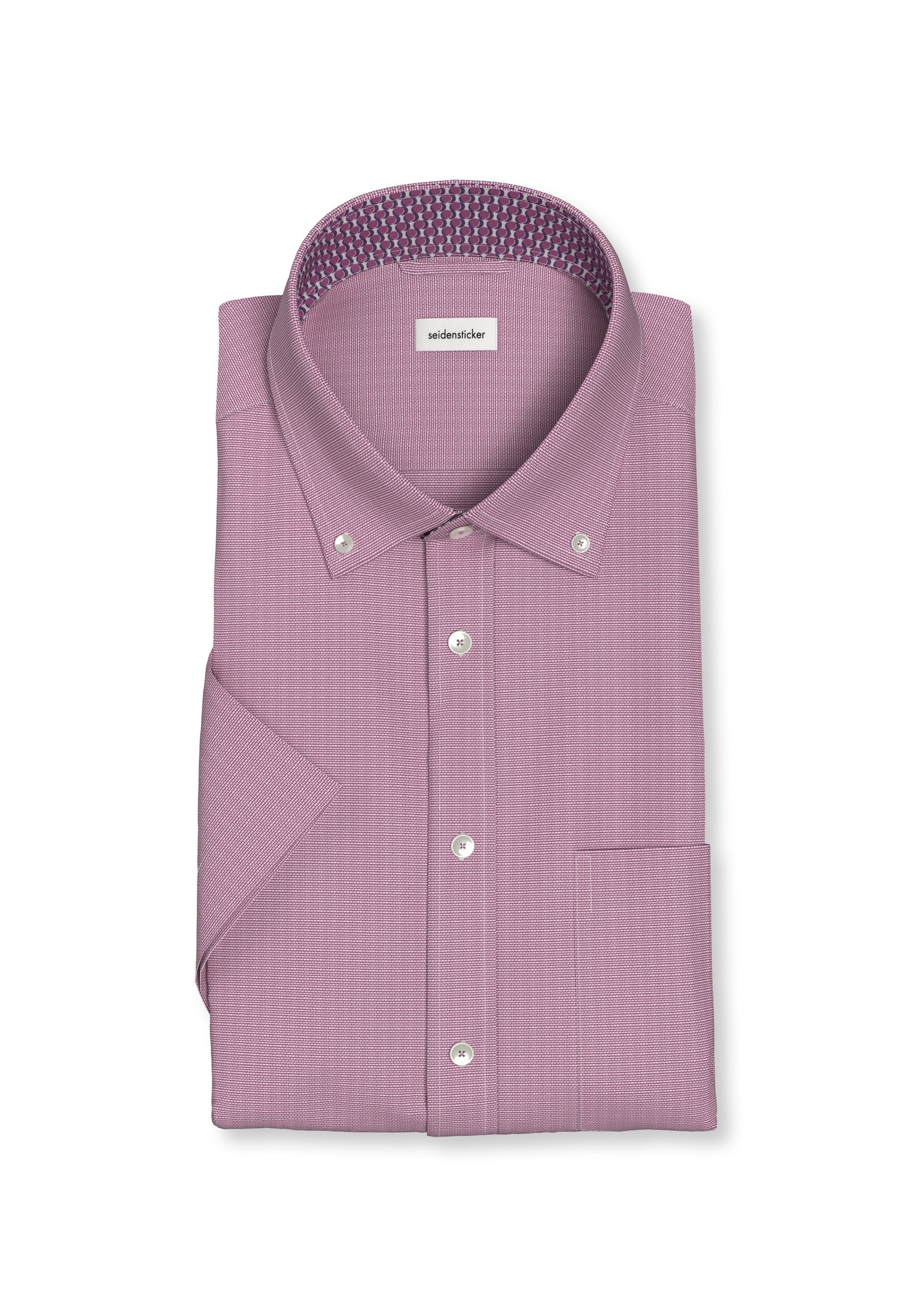 seidensticker Businesshemd »Regular« Regular 1/2 Button-Down-Kragen Struktur