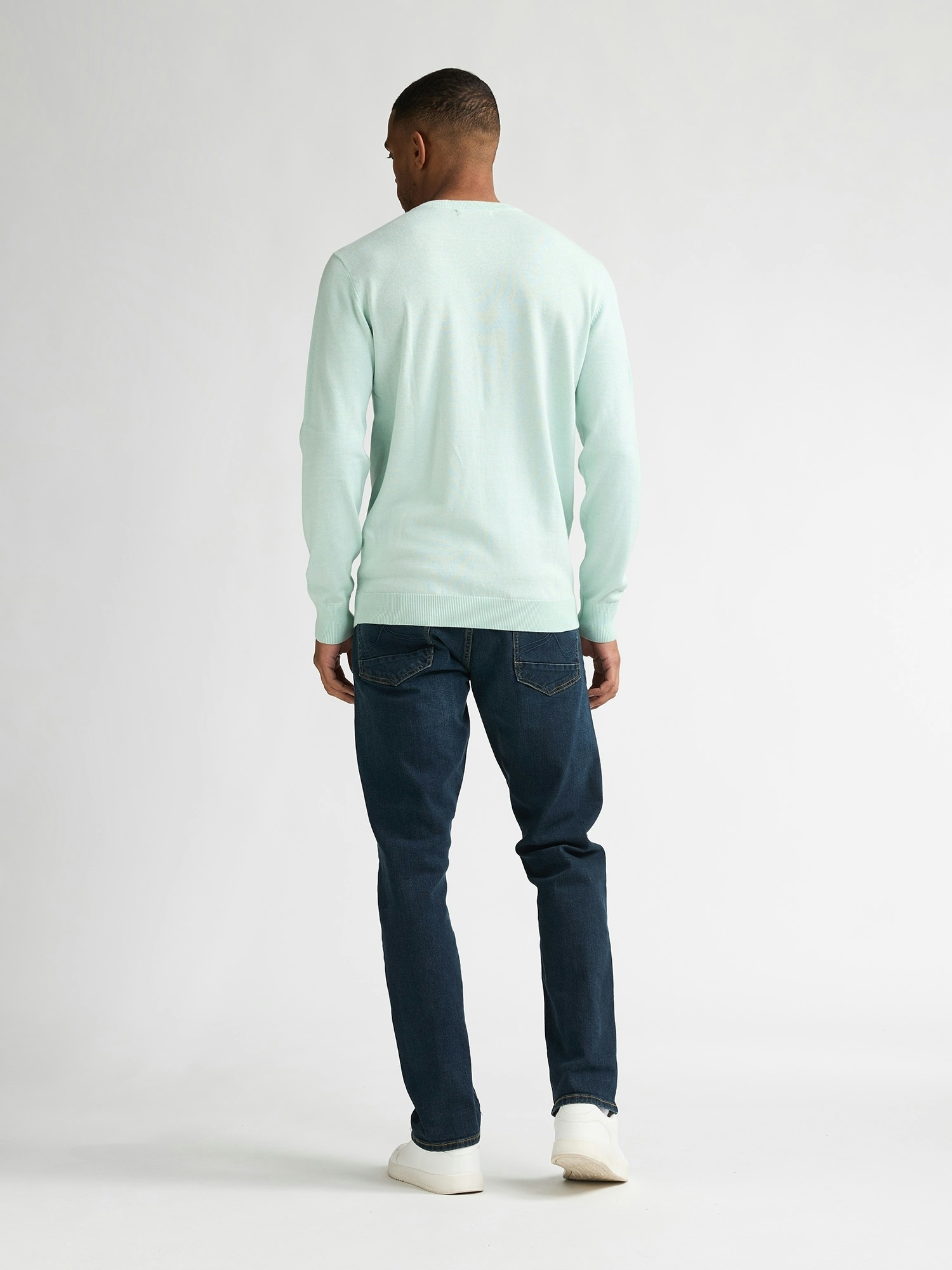 Petrol Industries V-Ausschnitt-Pullover »V-Neck Basi« Materialmix mit Baumwollanteil