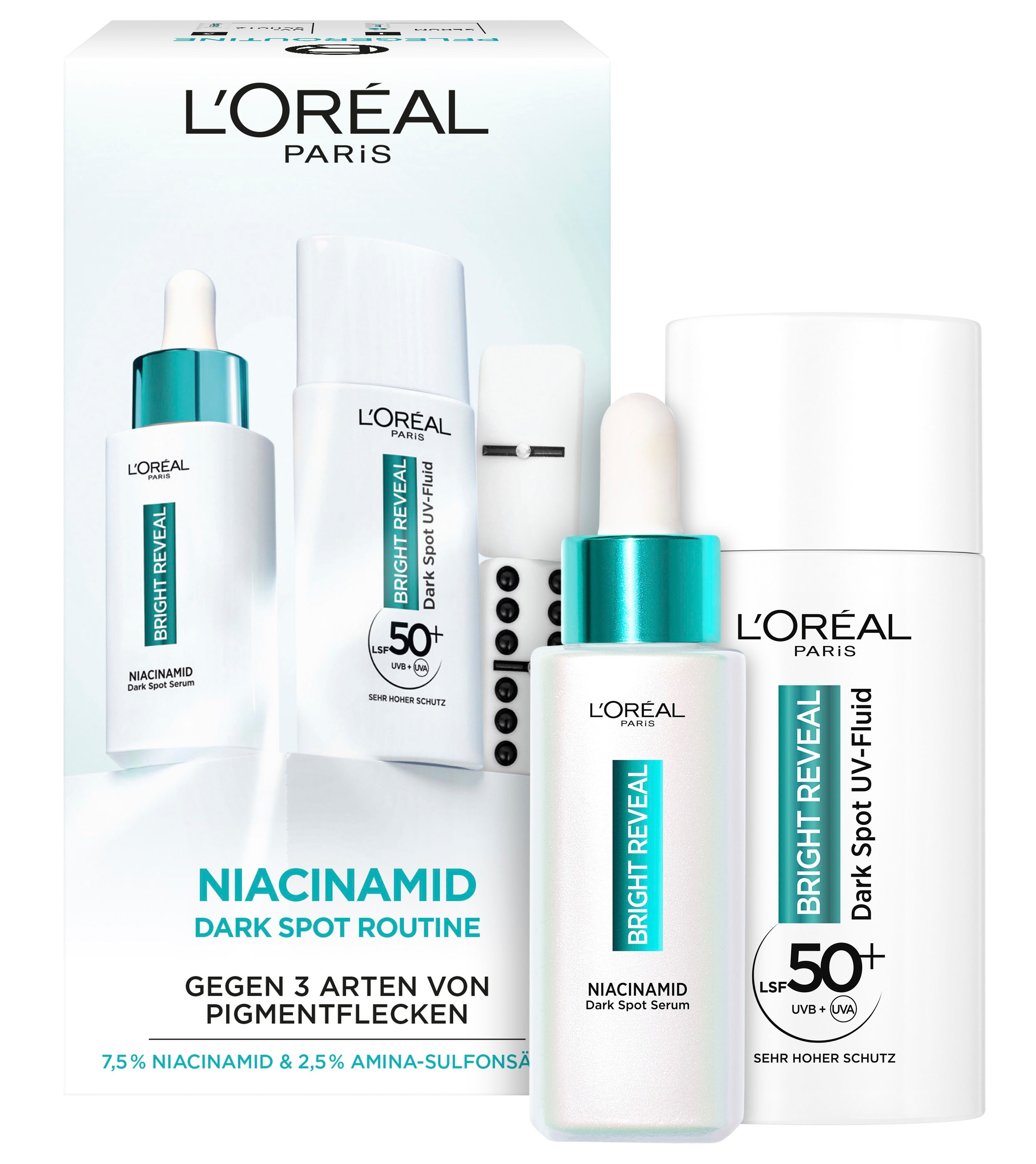 L'ORÉAL PARIS Gesichtspflege-Set »Bright Reveal Pflegeroutine«, (Set, 2 tlg.), mit Niacinamid