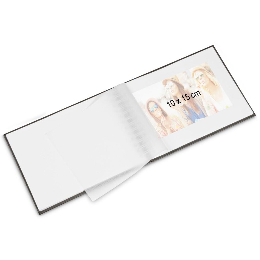 Hama Fotoalbum »Hama Spiral-Album "Fine Art", 24x17 cm, 50 weiße Seiten, Schwarz«