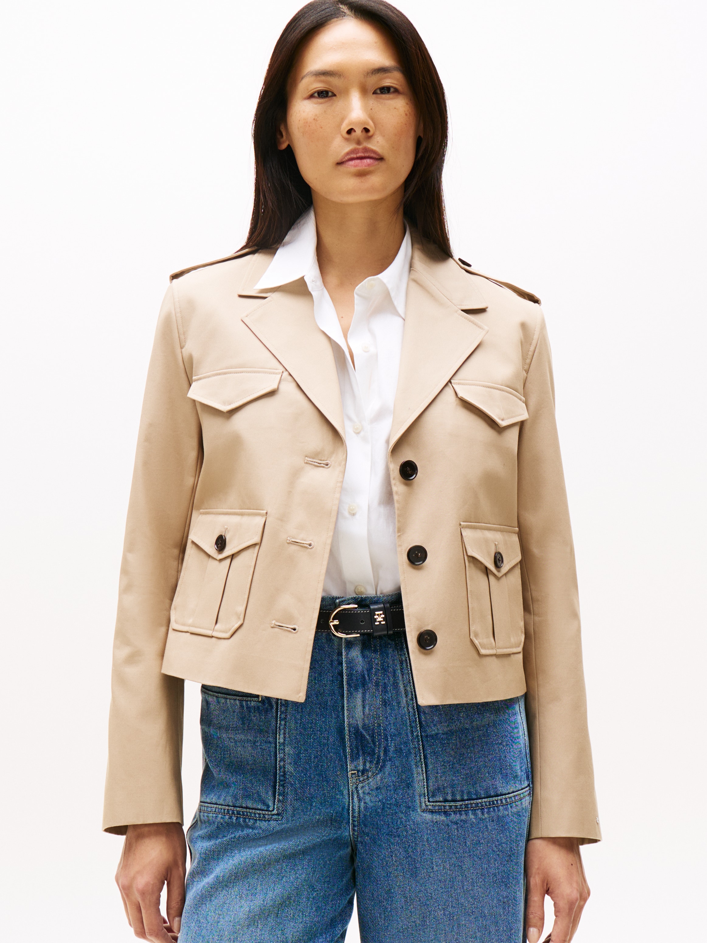 Tommy Hilfiger Kurzblazer »COTTON REGULAR LADY JACKET«