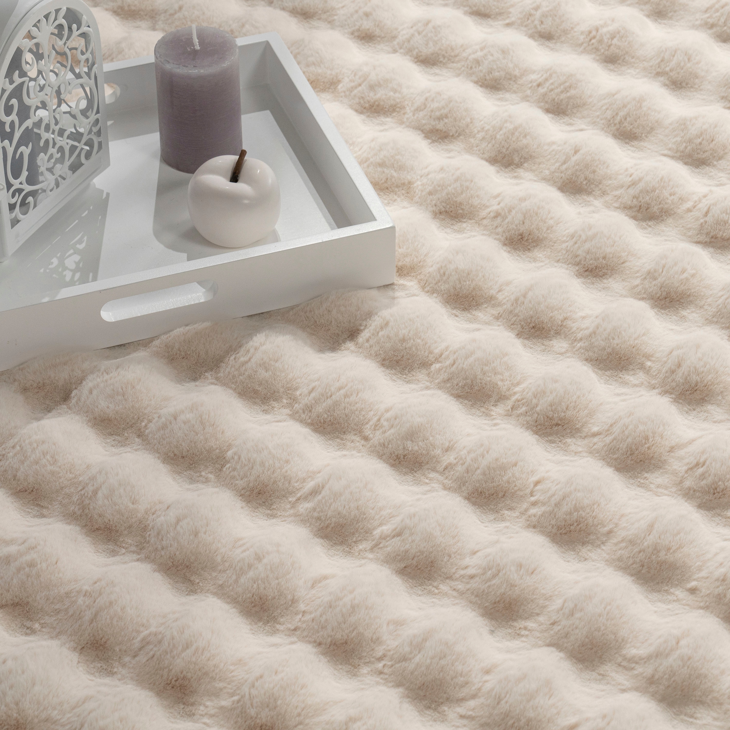 Paco Home Hochflor-Teppich »Arnheim 741«, rechteckig, 34 mm Höhe, Uni Farben, modernes Design, besonders weich, Hoch-Tief Effekt