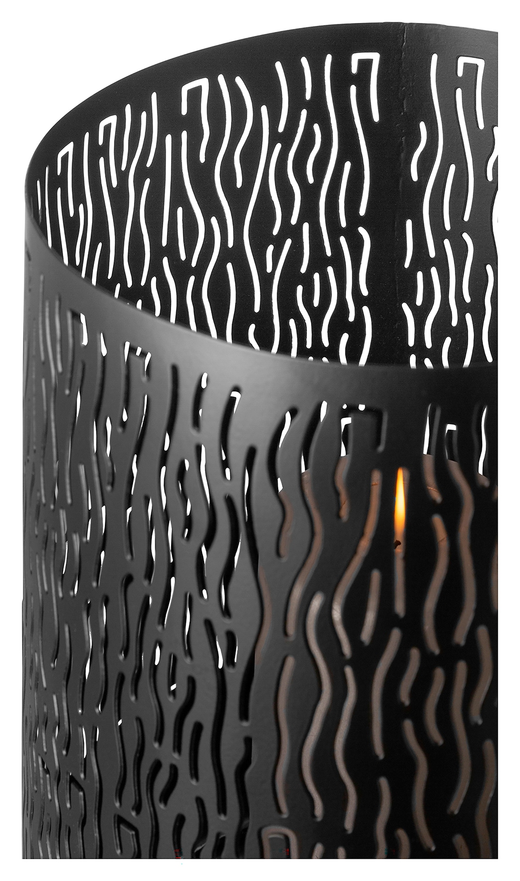Fink Windlicht »MARIAN«, (1 St.), Kerzenhalter aus Eisen, mit wellenförmigen Cut-Outs