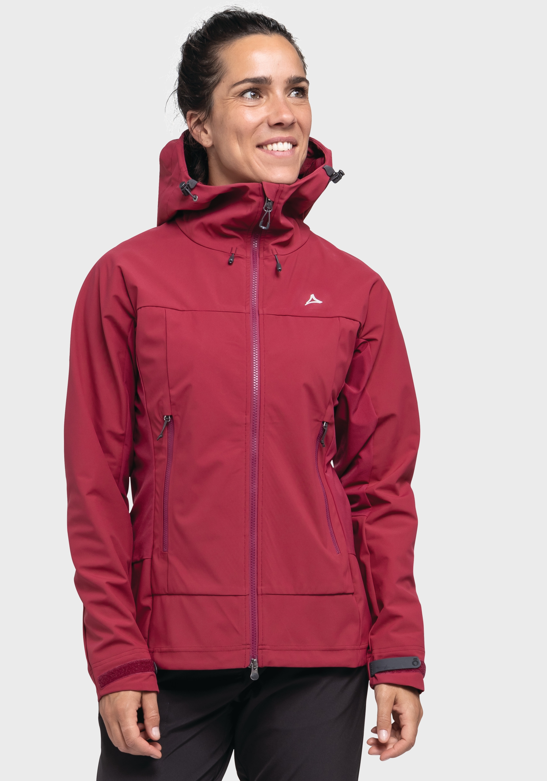 Schöffel Outdoorjacke »Mountain Softshell Jk Style Blaueis WMS«, mit Kapuze