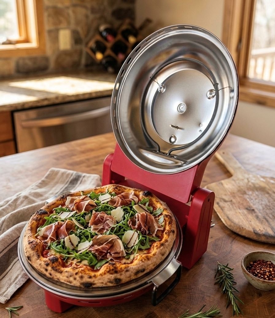 SALCO Pizzaofen »SPM-900CC« 1400 W, erreicht Temperaturen bis zu 380 °C