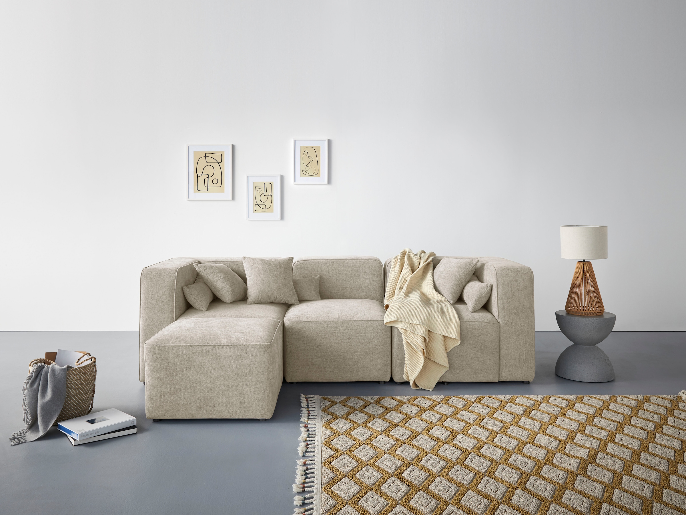 Home affaire 3-Sitzer »Sundstrup L-Form« Modulserie, individuelle Zusammenstellung