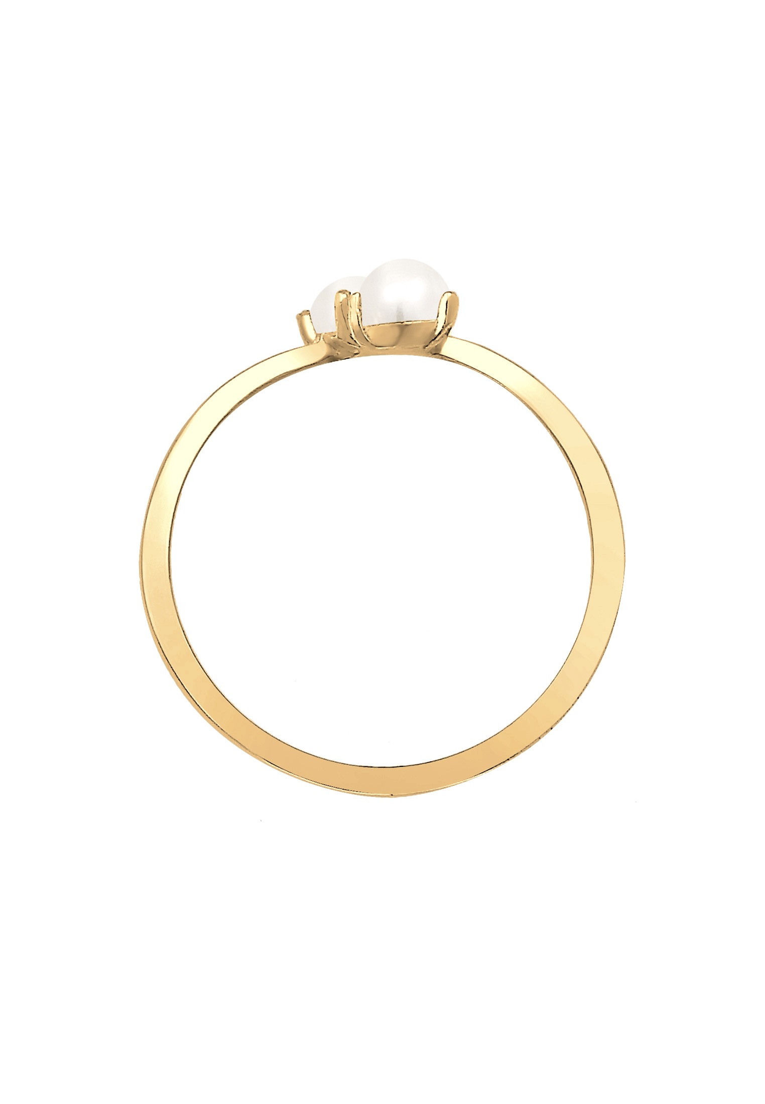 Elli Perlenring »Ring Süßwasserperle Verstellbar One Size 925 Silber«