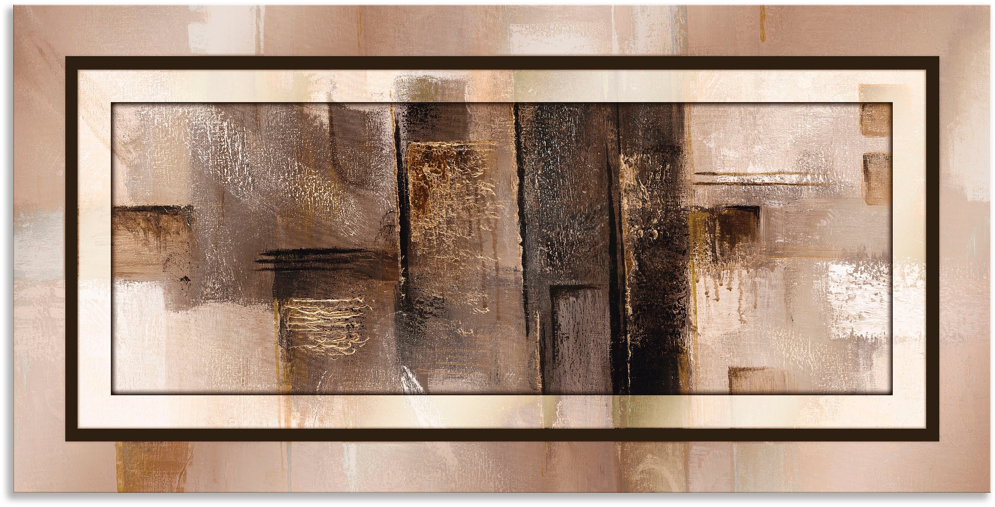 Artland Wandbild »Quadrate oder bequem Poster Leinwandbild, - Alubild, 1«, Muster, Wandaufkleber als bestellen (1 in abstrakt versch. St.), Größen