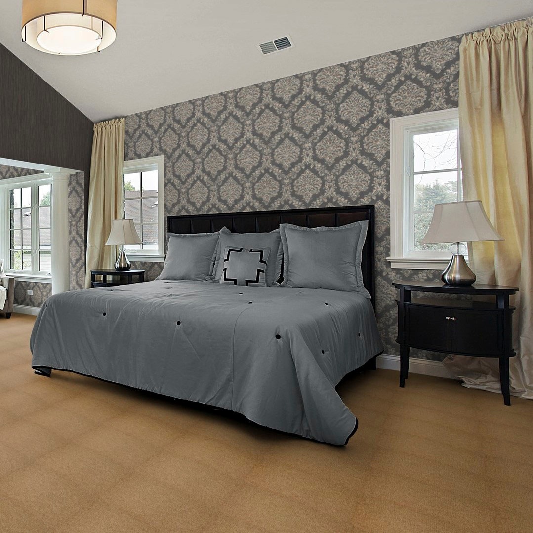 Bodenmeister Teppichboden »Jupiter, Velours - meliert, Made in Belgium«, rechteckig, 7,5 mm Höhe, Wohnzimmer, Schlafzimmer, Kinderzimmer, Breite 400/500 cm