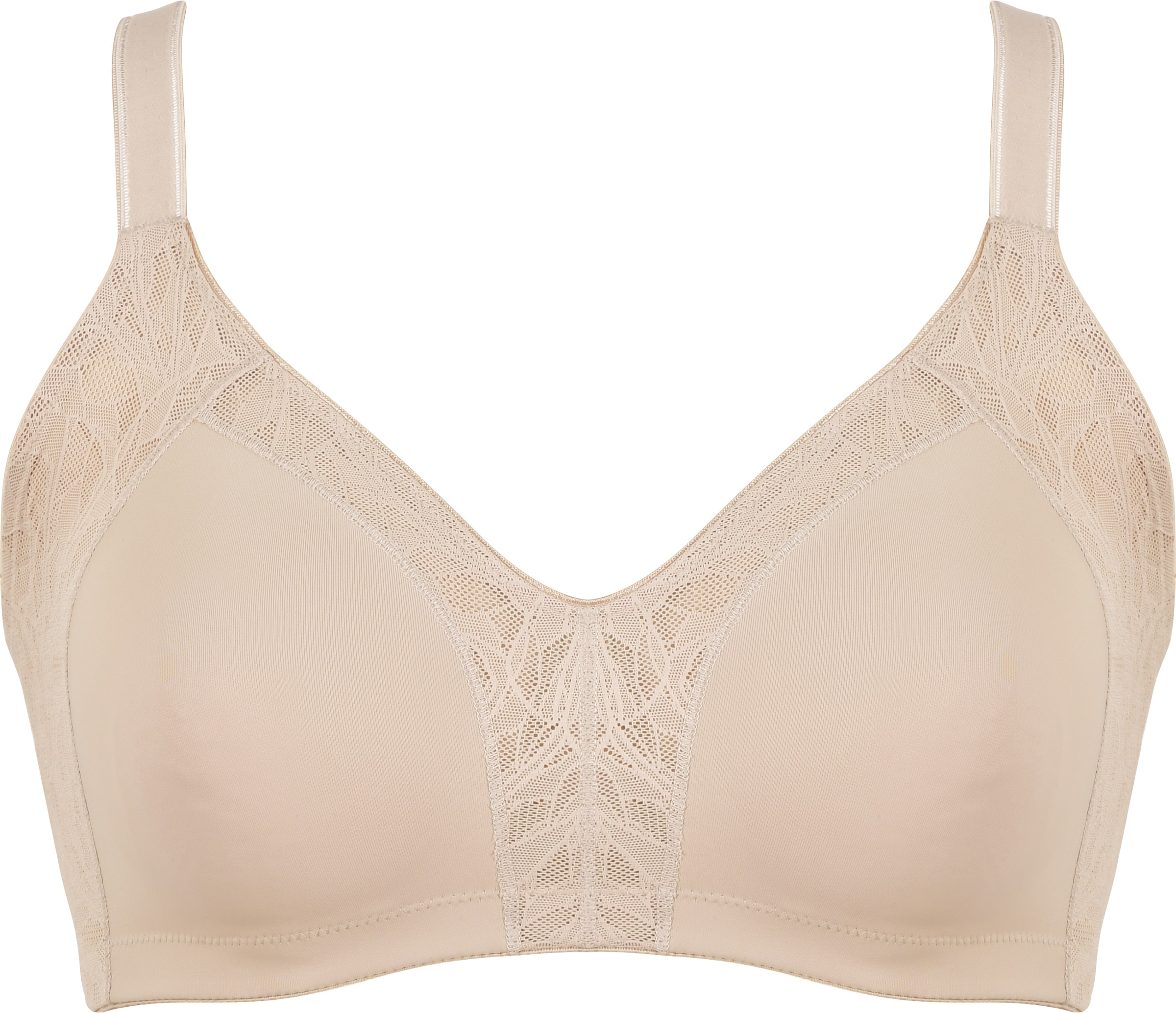 Naturana Minimizer-BH "Minimizer" 1 Stk. Shaping-Effekt, breite Träger, feminin, ohne Bügel, mit Spitze, bequem