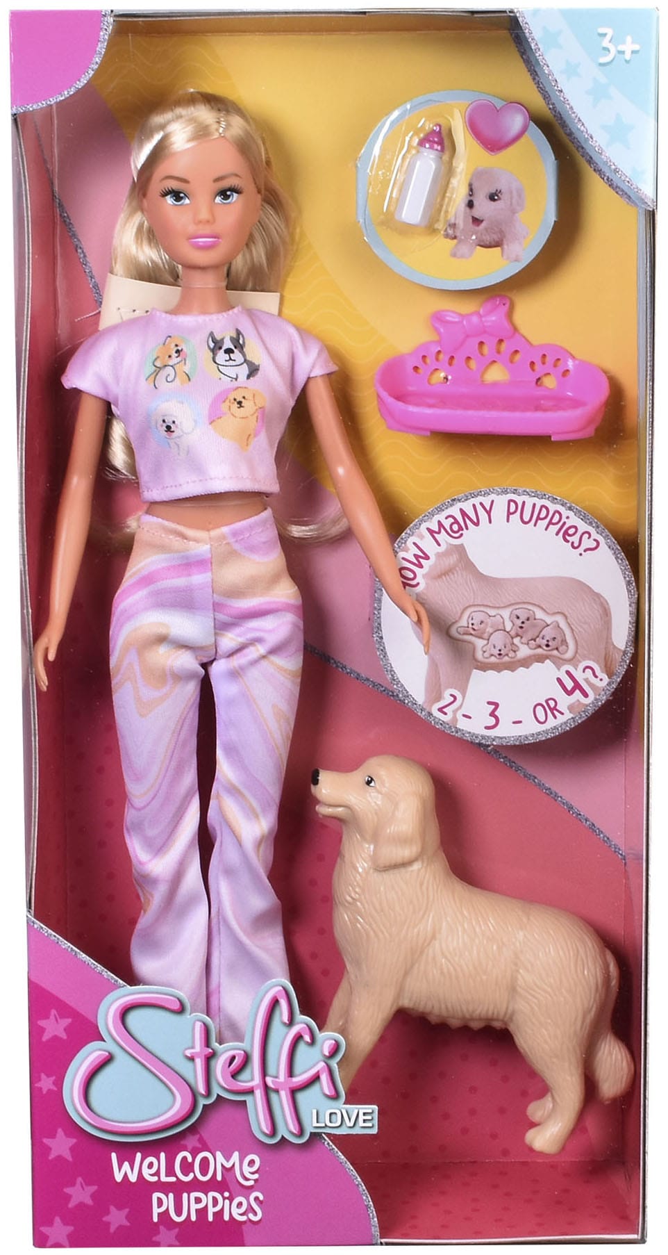 SIMBA Anziehpuppe »Steffi Love, Welcome Puppies« mit trächtiger Hündin