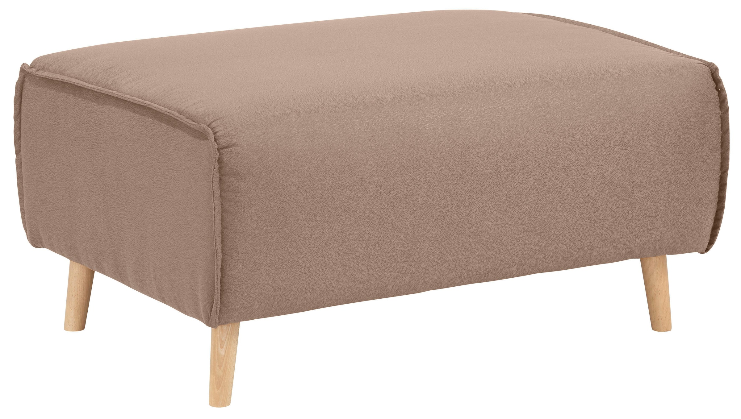 Home affaire Hocker »Julia«, mit Keder und Holzfüßen