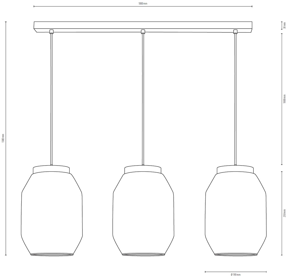 BRITOP LIGHTING Pendelleuchte »VASO«, 3 flammig-flammig, Naturprodukt aus  Kiefernholz, Nachhaltig, Hochwert. Rauch Glasschirm online kaufen | mit 3  Jahren XXL Garantie