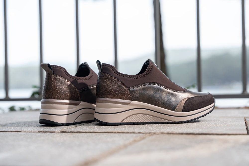 Remonte Slip-On Sneaker  Freizeitschuh, Halbschuh, Schlupfschuh mit Front-Reißverschluss