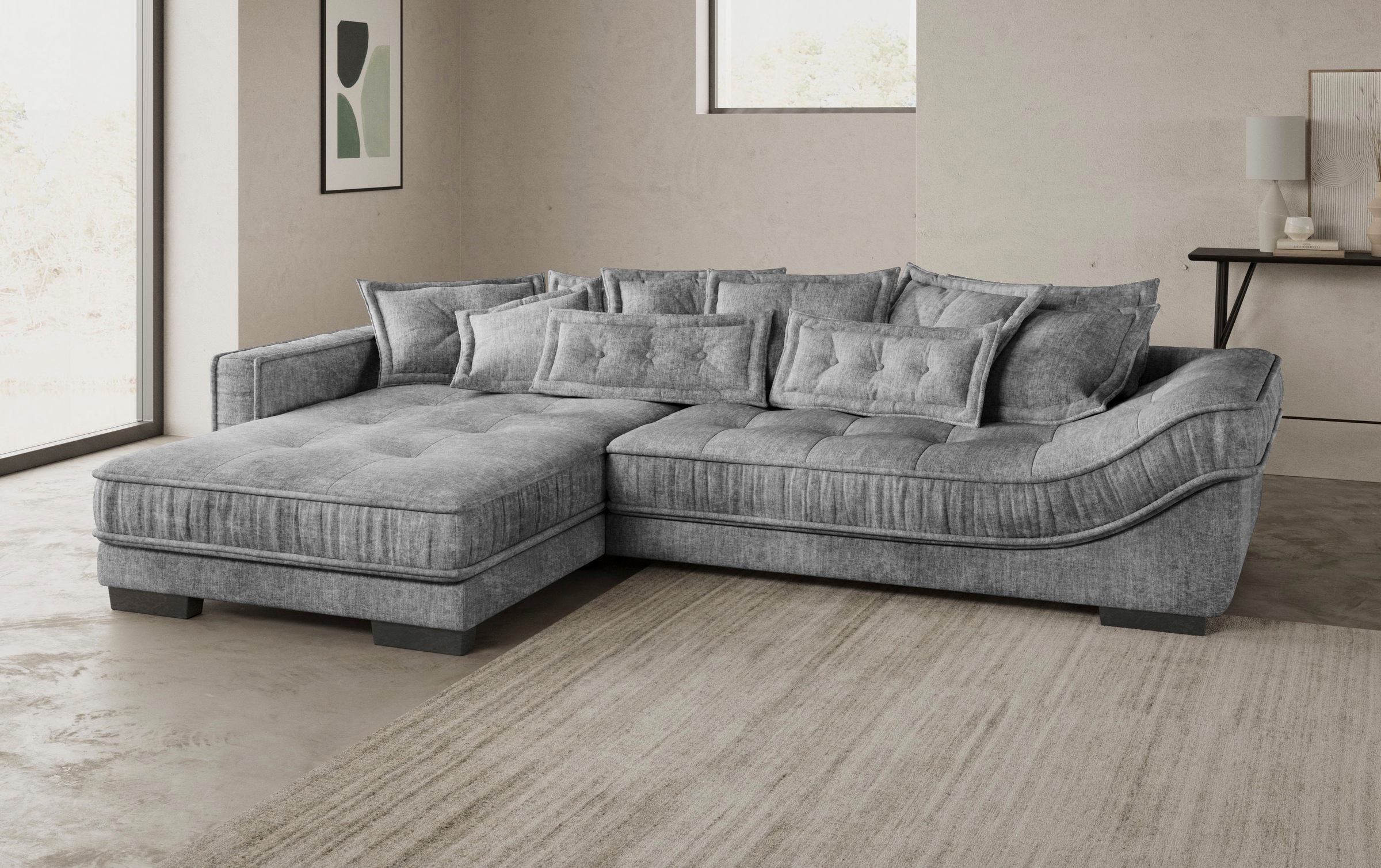 Mr. Couch Ecksofa »Diwan II, L-Form«, Wahlweise mit Kaltschaumpolsterung bis 140 kg belastbar