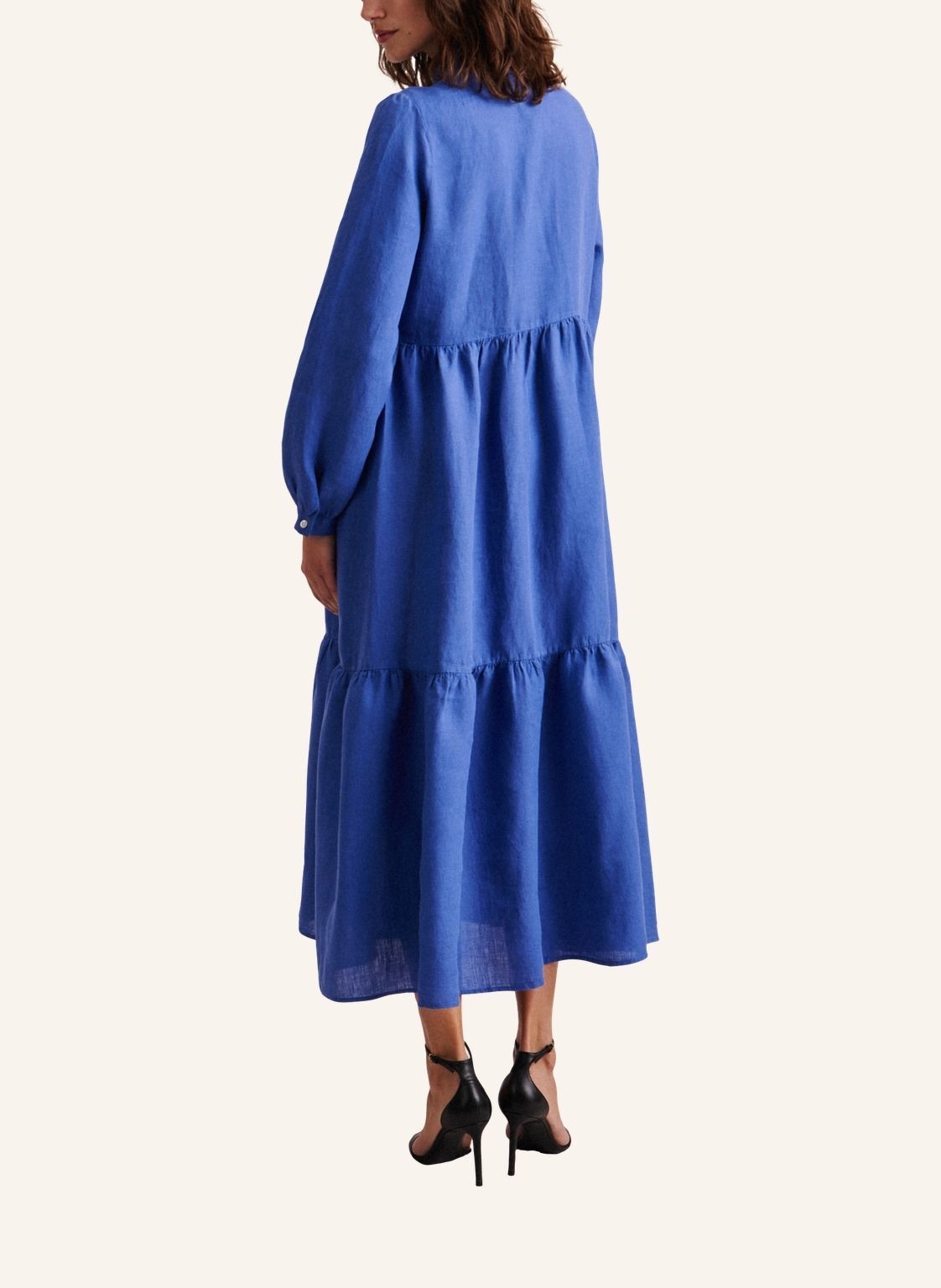 seidensticker Sommerkleid »Schwarze Rose«, Langarm Kragen Uni