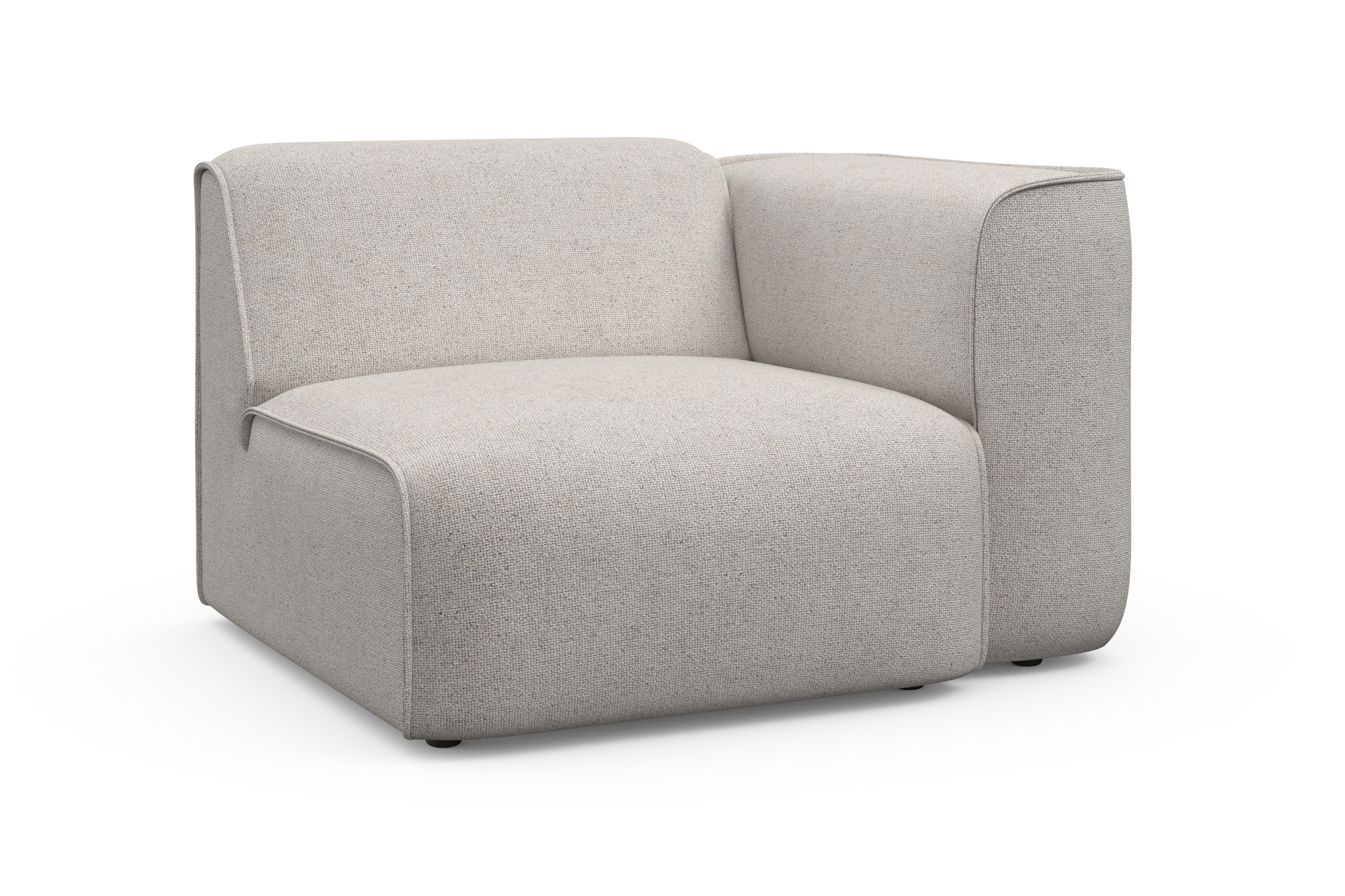 RAUM.ID Sessel »Merid Sofa-Eckelement, Maße B/T/H: 109/97/46 cm«, als Modul oder separat verwendbar, für individuelle Zusammenstellung