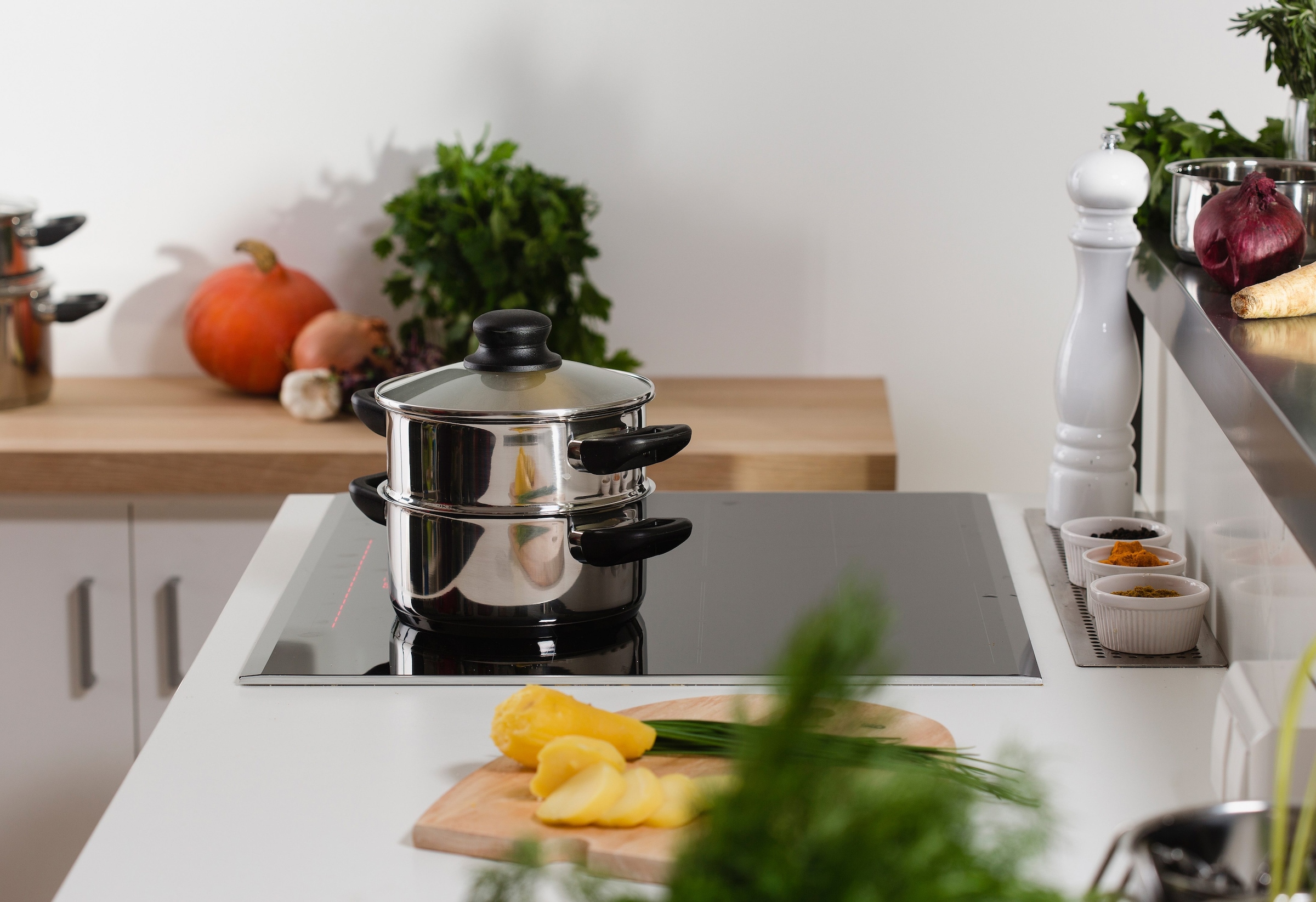 Elo Basic Dampfgartopf »Juwel de Luxe«, Edelstahl, (1 tlg.), Dampfkochtopf, Induktion